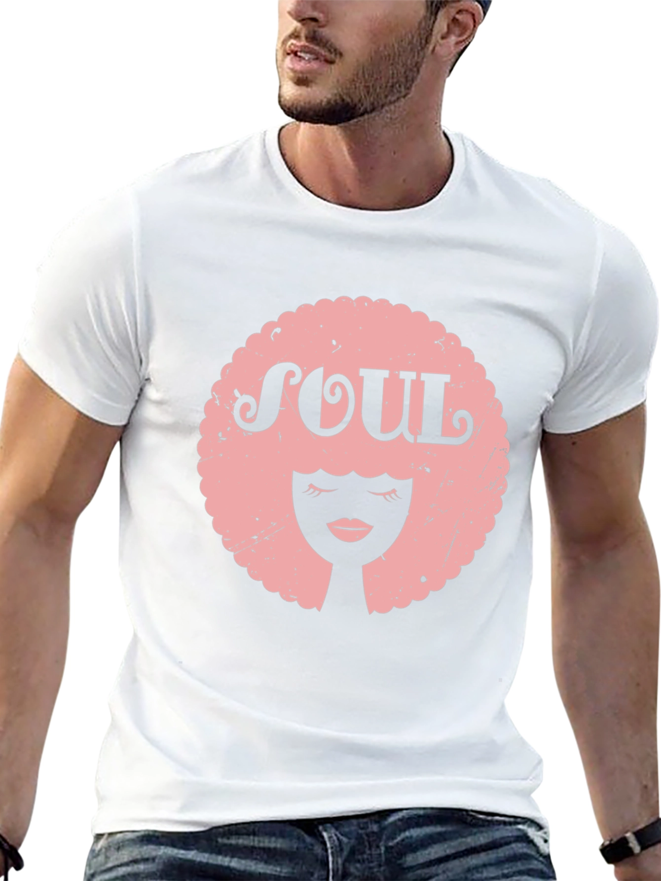 Soul Afro Graphic Tee - Black Unisex T-Shirt