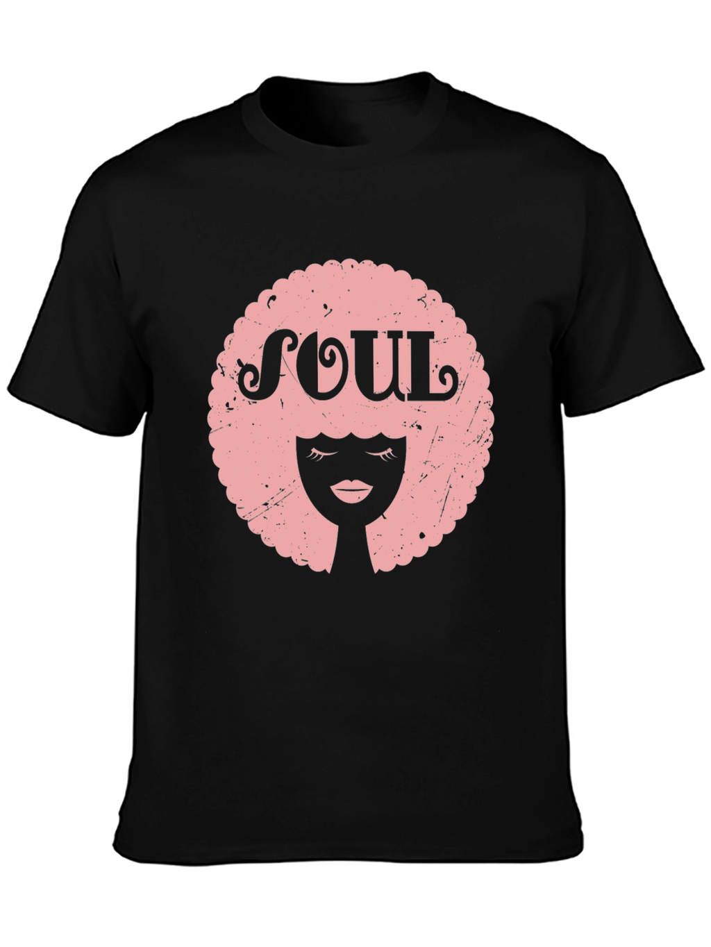 Soul Afro Graphic Tee - Black Unisex T-Shirt