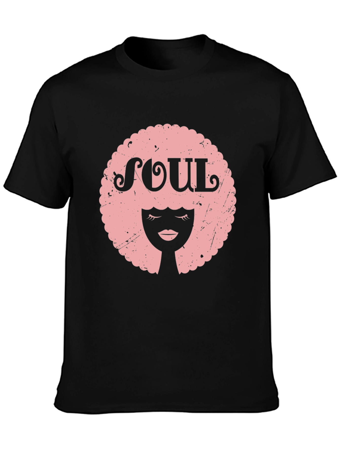 Soul Afro Graphic Tee - Black Unisex T-Shirt