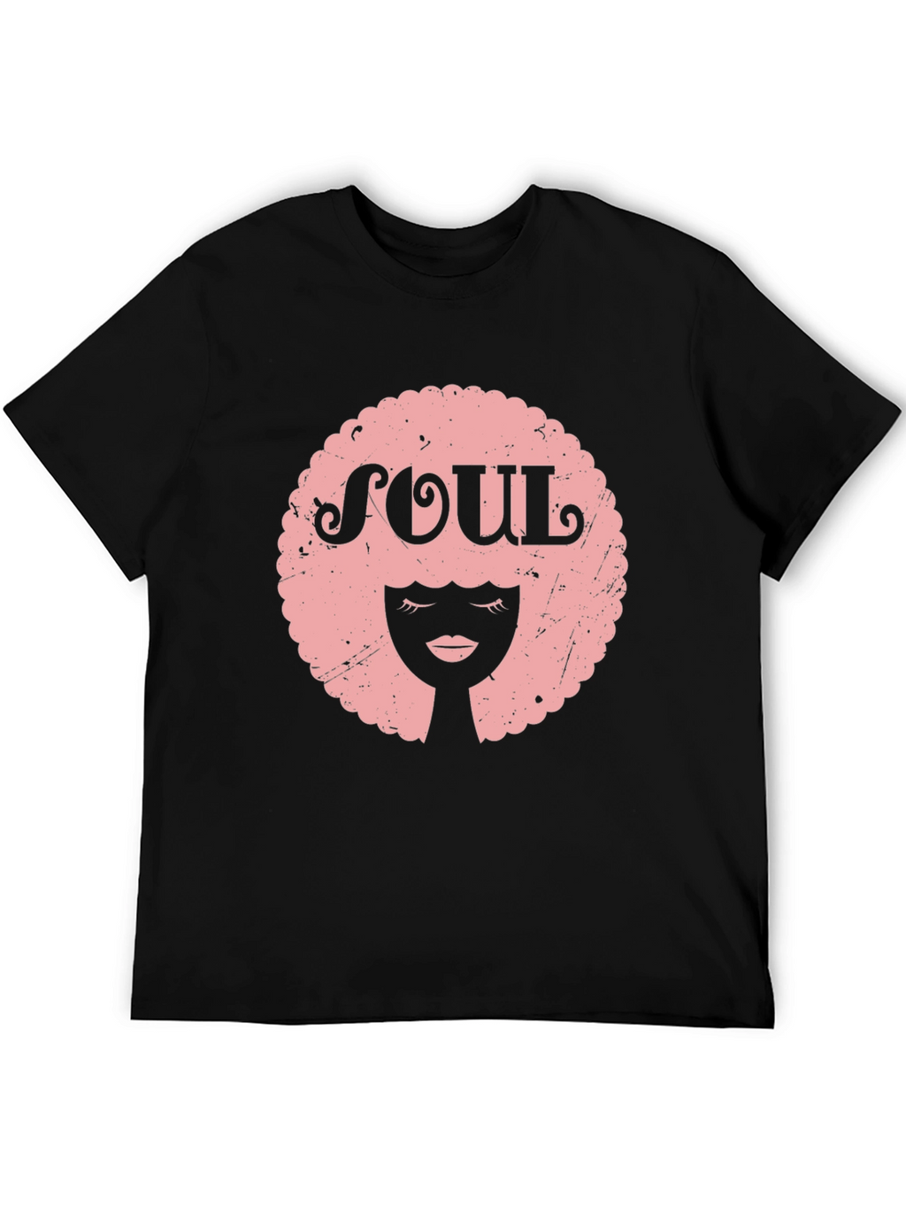 Soul Afro Graphic Tee - Black Unisex T-Shirt