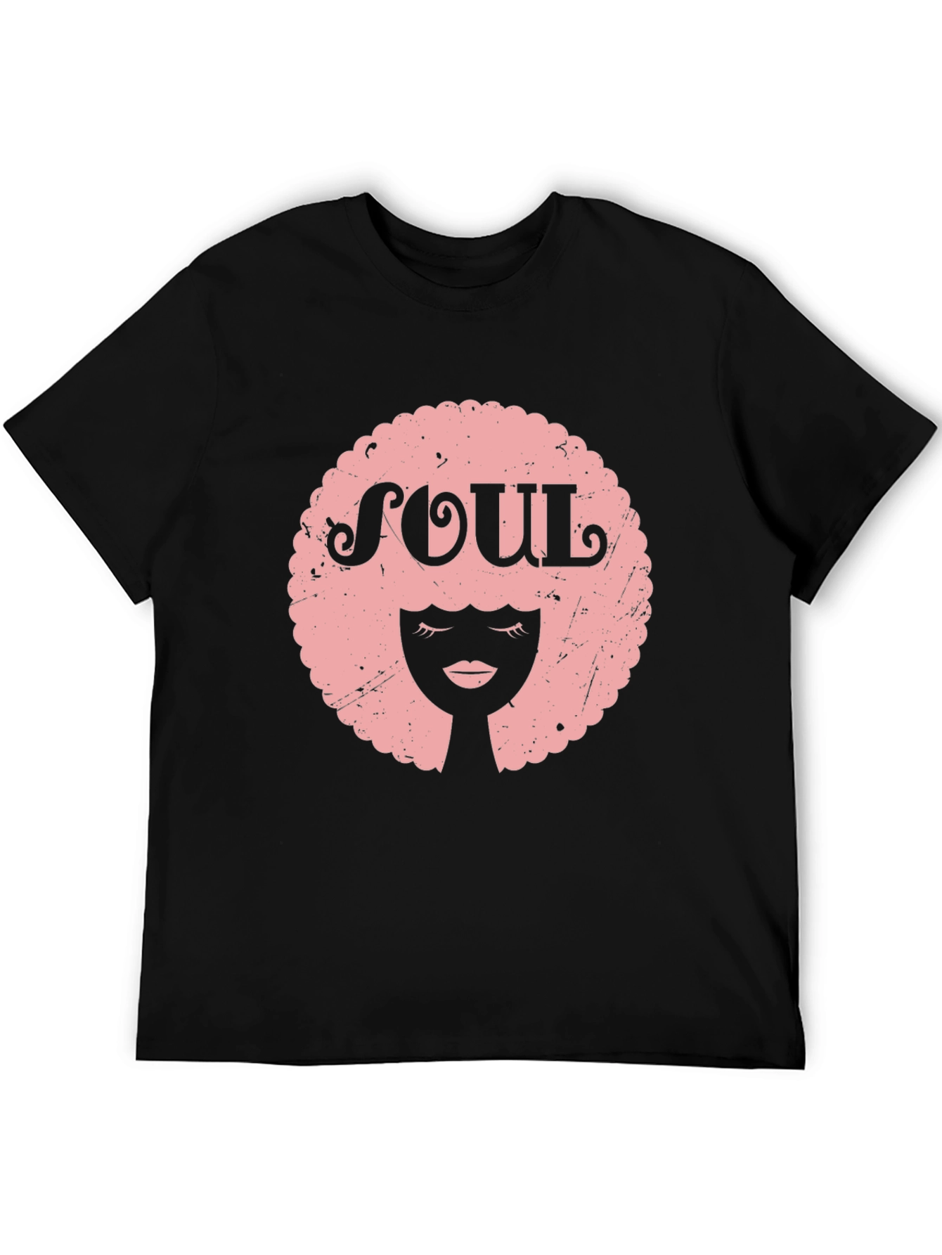 Soul Afro Graphic Tee - Black Unisex T-Shirt