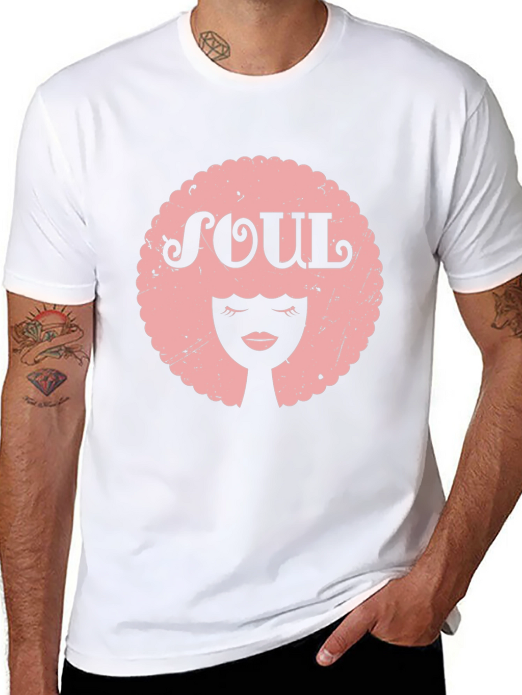 Soul Afro Graphic Tee - Black Unisex T-Shirt