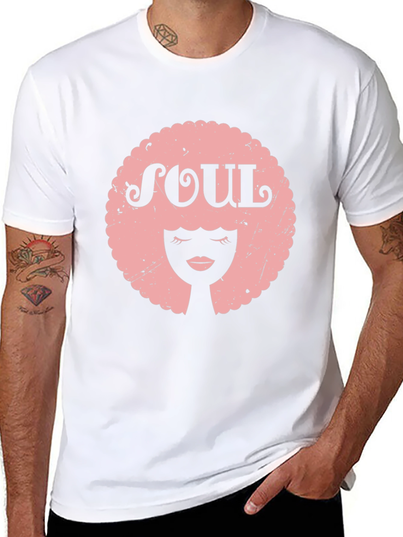 Soul Afro Graphic Tee - Black Unisex T-Shirt