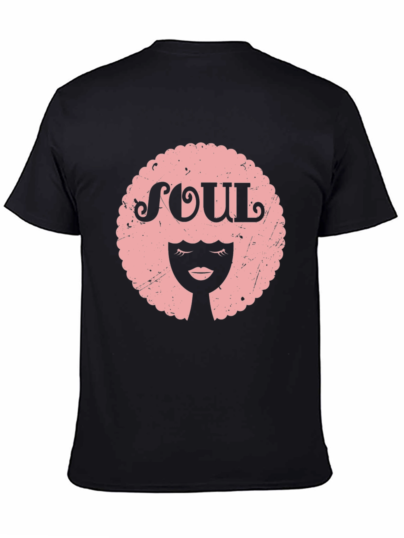 Soul Afro Graphic Tee - Black Unisex T-Shirt