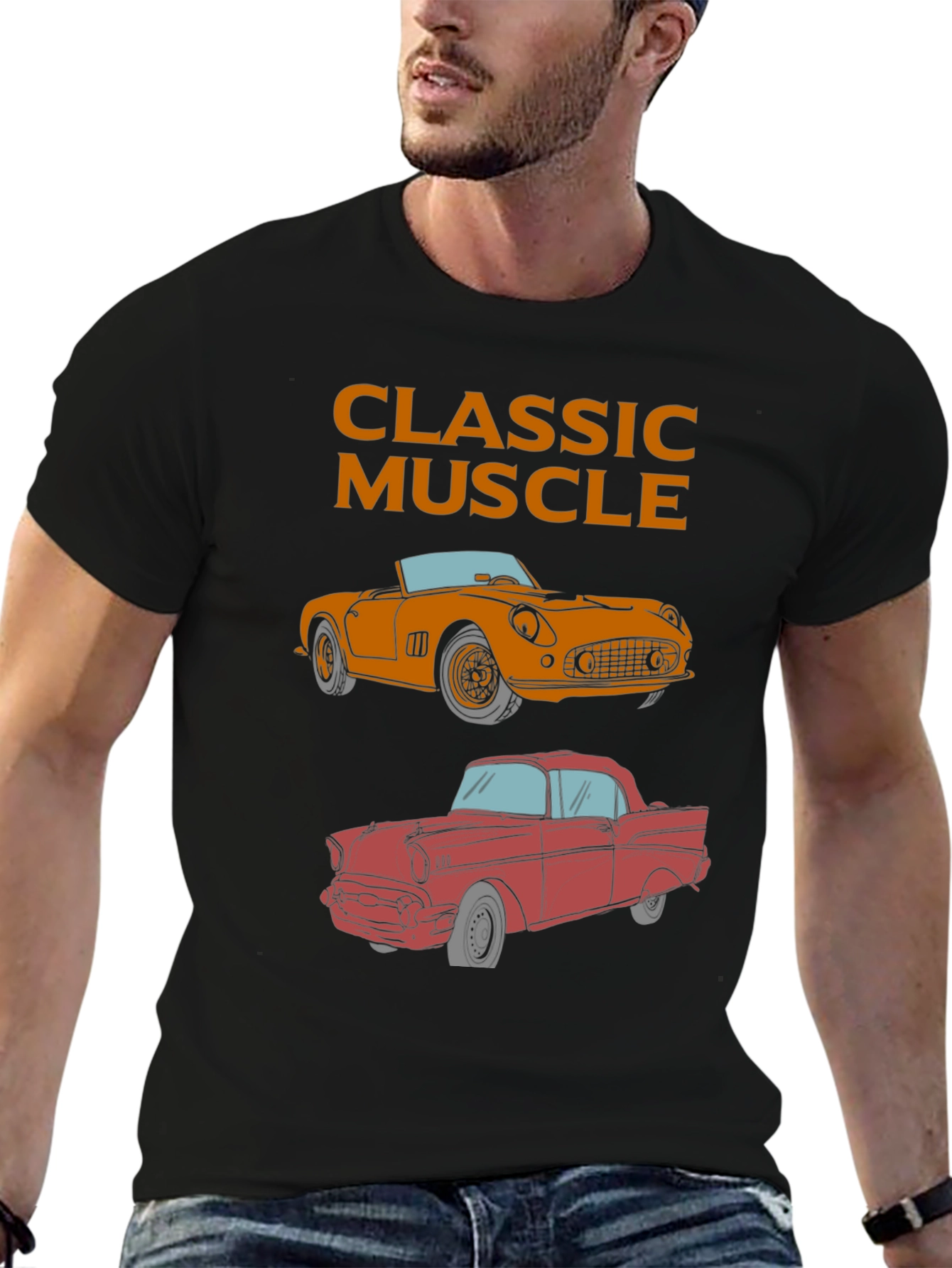 Classic Muscle Car T-Shirt - Automotive Enthusiast Tee