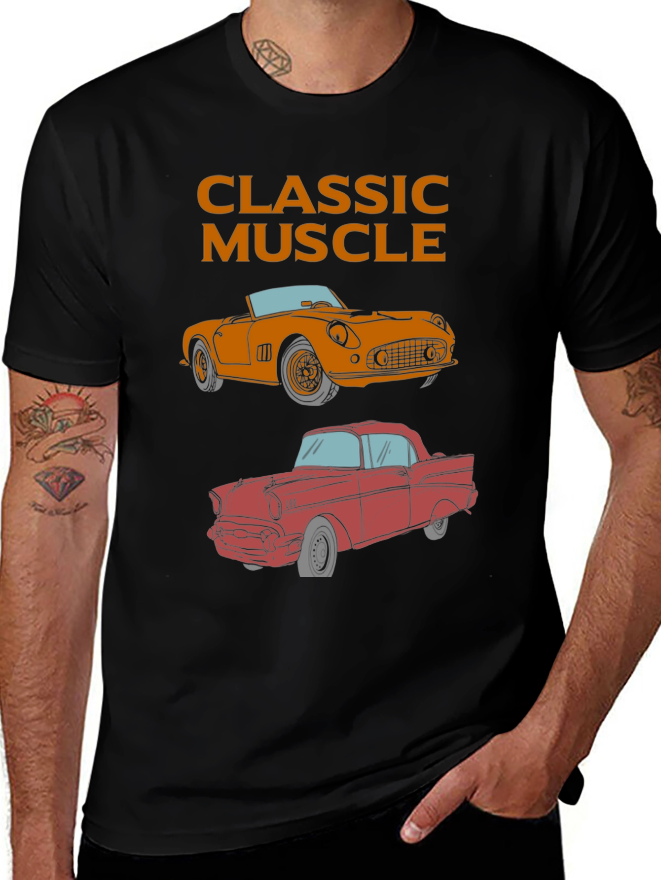 Classic Muscle Car T-Shirt - Automotive Enthusiast Tee
