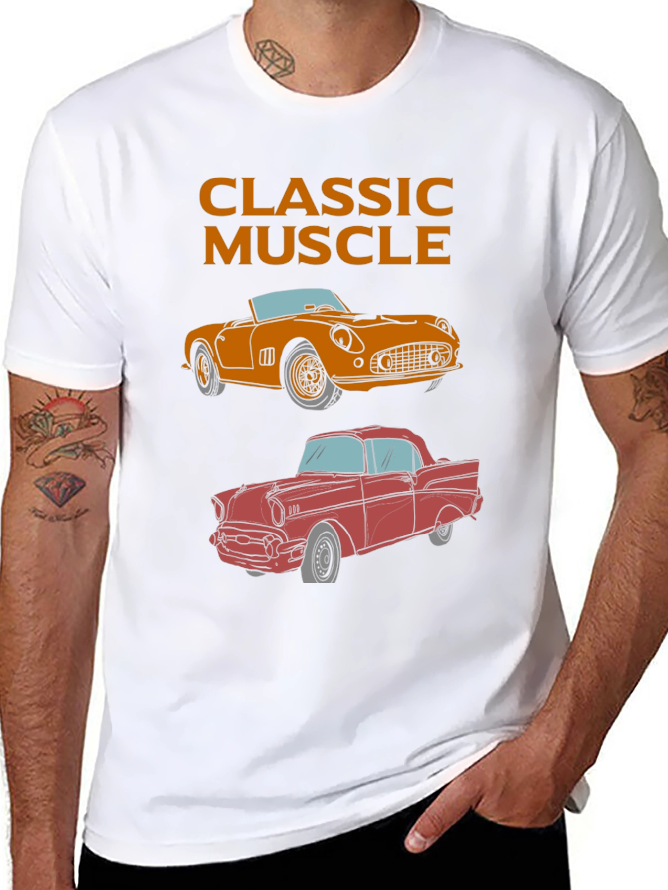 Classic Muscle Car T-Shirt - Automotive Enthusiast Tee