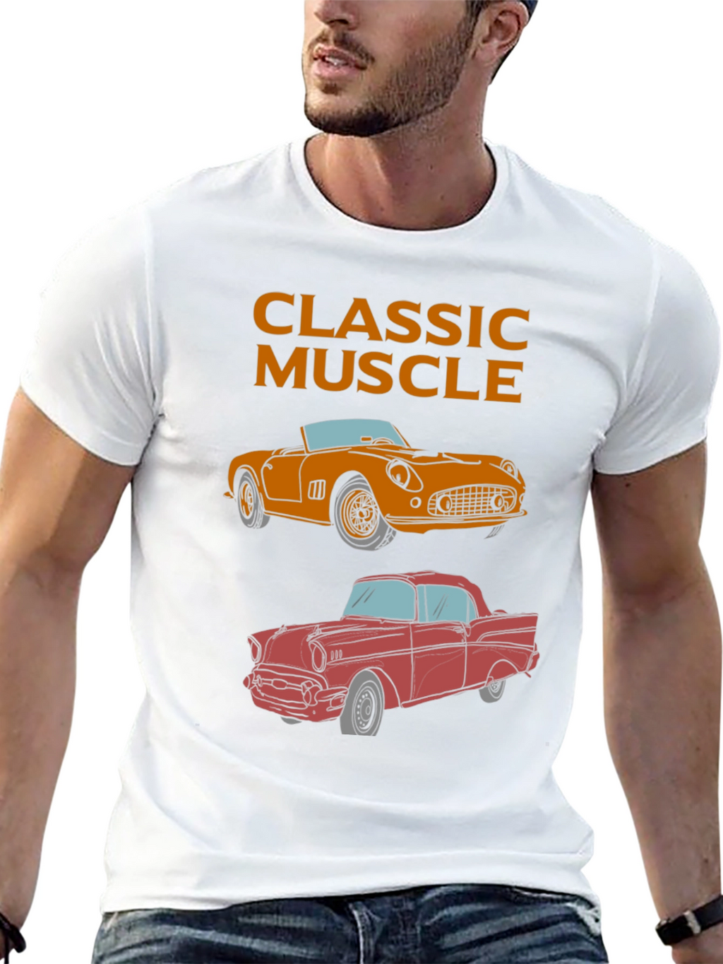Classic Muscle Car T-Shirt - Automotive Enthusiast Tee