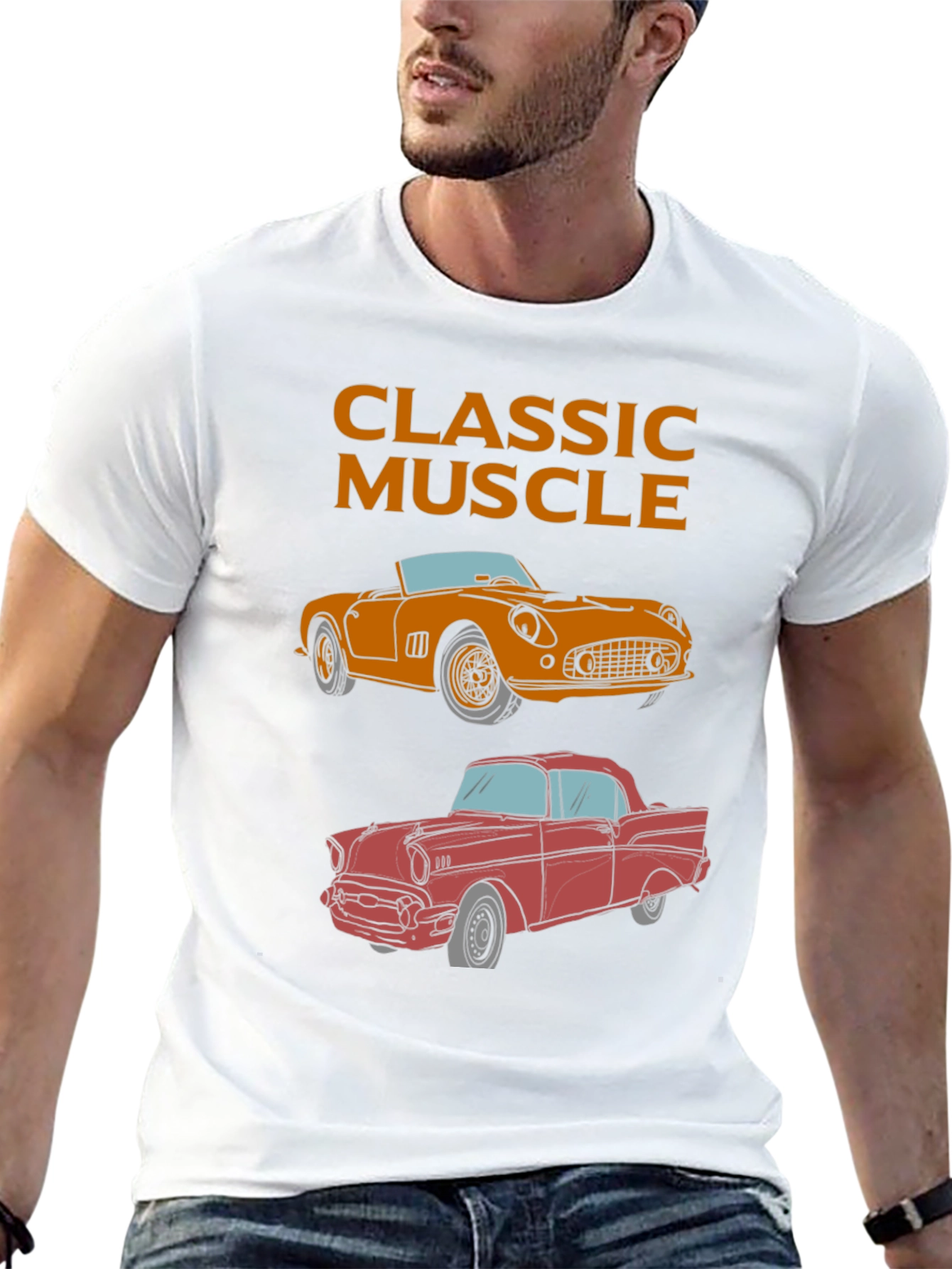 Classic Muscle Car T-Shirt - Automotive Enthusiast Tee