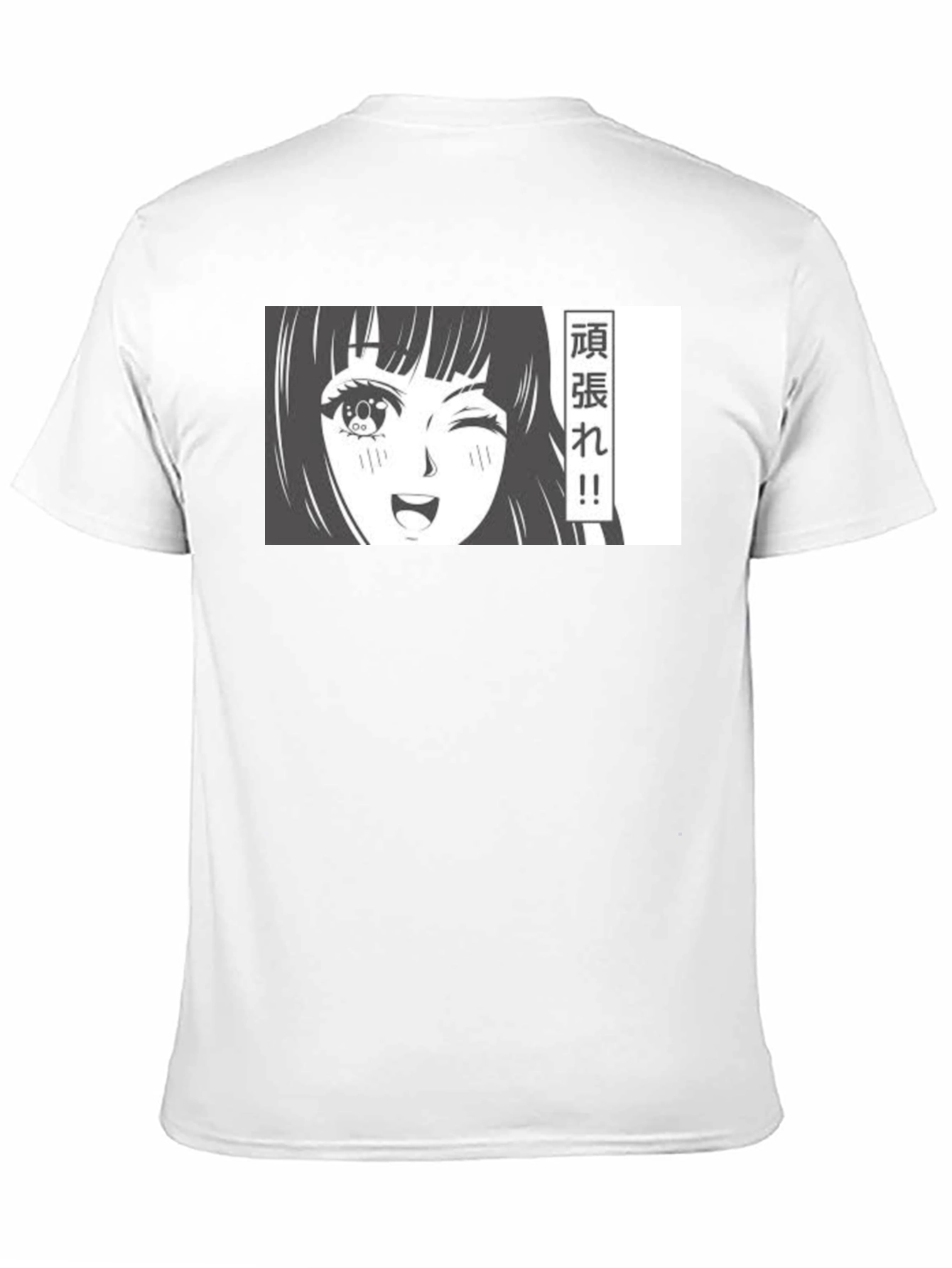 Anime Girl Graphic T-Shirt - Black Manga Tee