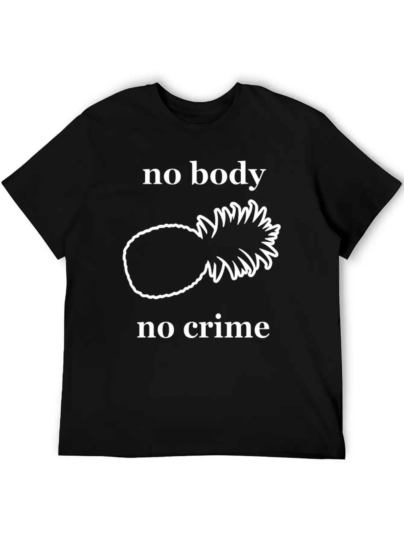 Kcco No Body Crime Unisex Casual T-Shirt – Clean Design For Daily Comfort