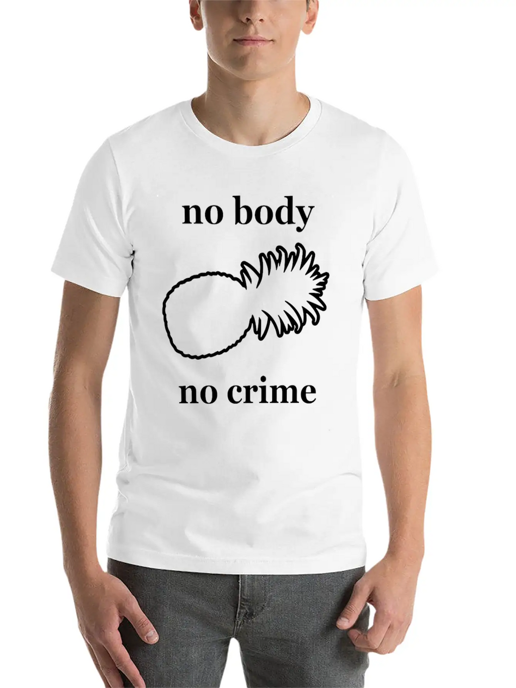 Kcco No Body Crime Unisex Casual T-Shirt – Clean Design For Daily Comfort