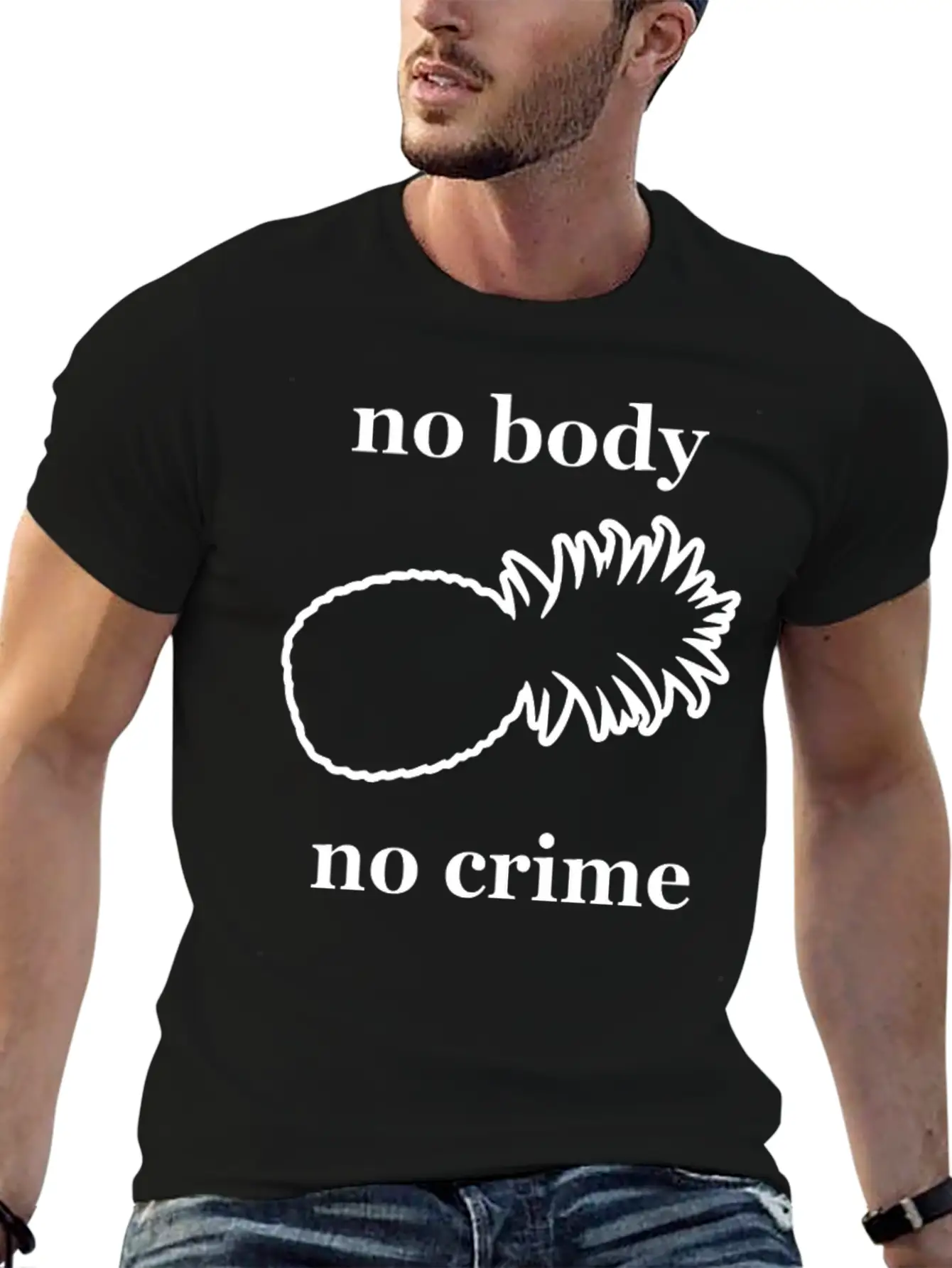 Kcco No Body Crime Unisex Casual T-Shirt – Clean Design For Daily Comfort
