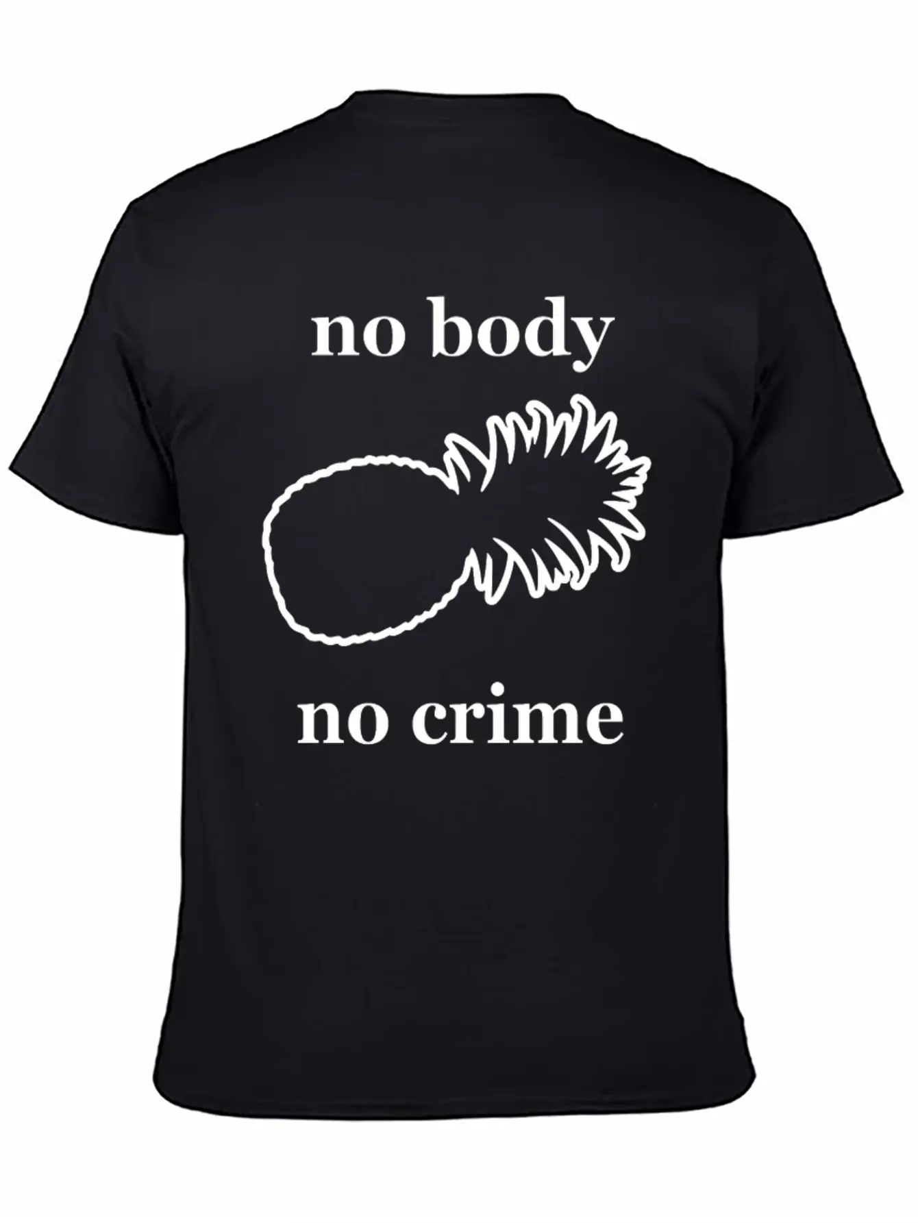 Kcco No Body Crime Unisex Casual T-Shirt – Clean Design For Daily Comfort
