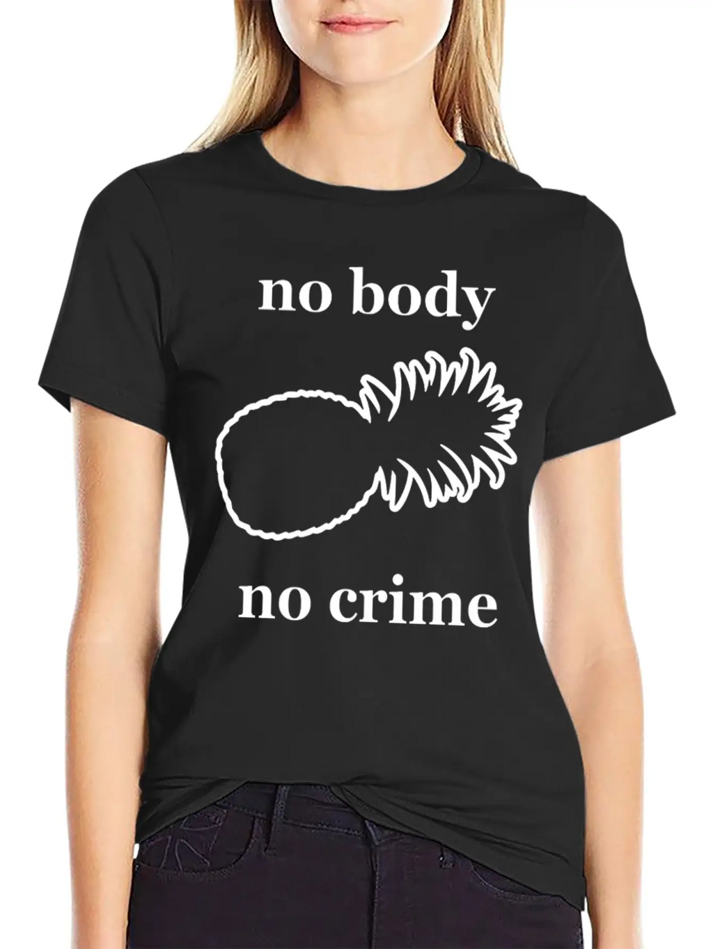 Kcco No Body Crime Unisex Casual T-Shirt – Clean Design For Daily Comfort