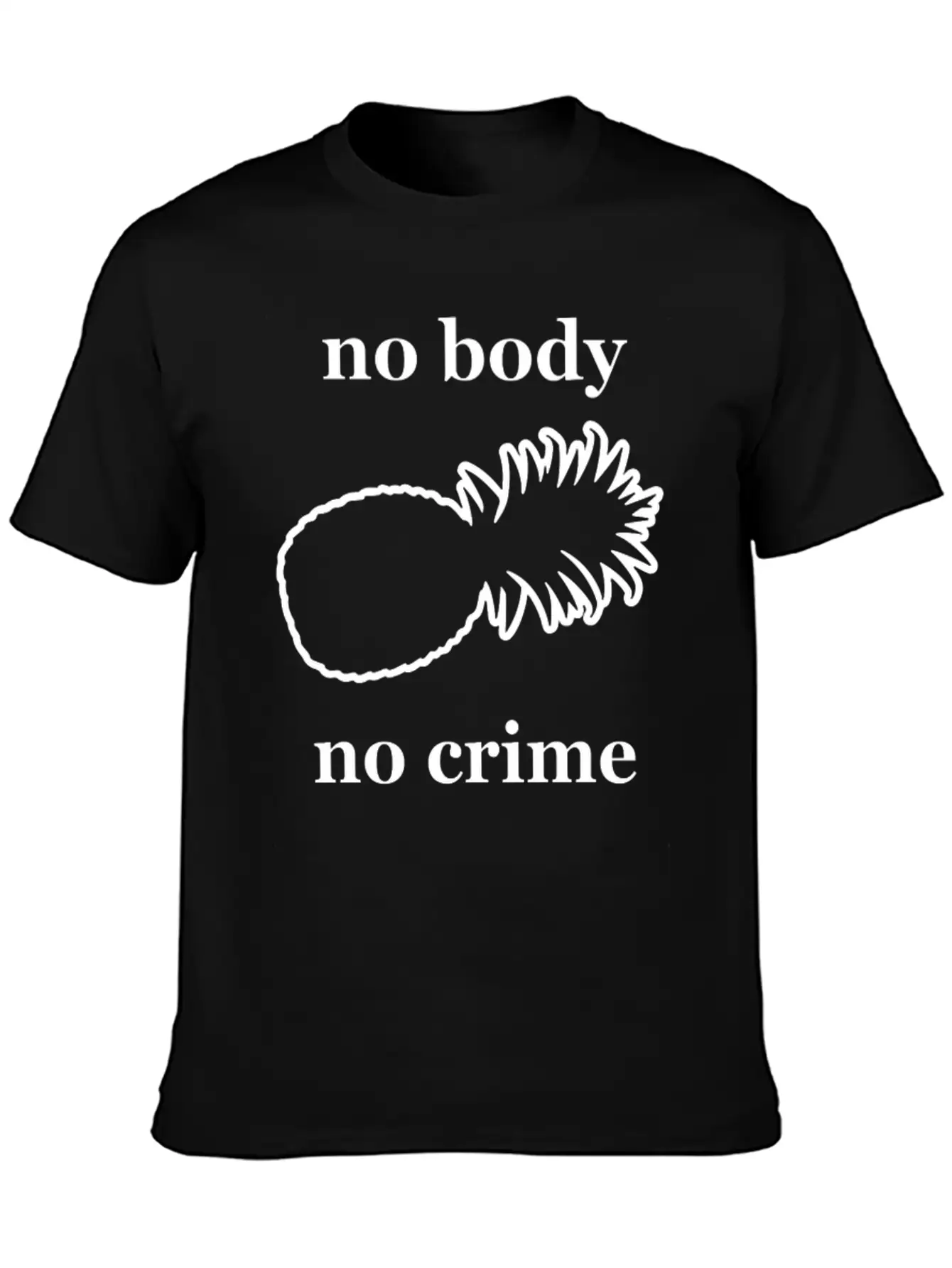Kcco No Body Crime Unisex Casual T-Shirt – Clean Design For Daily Comfort