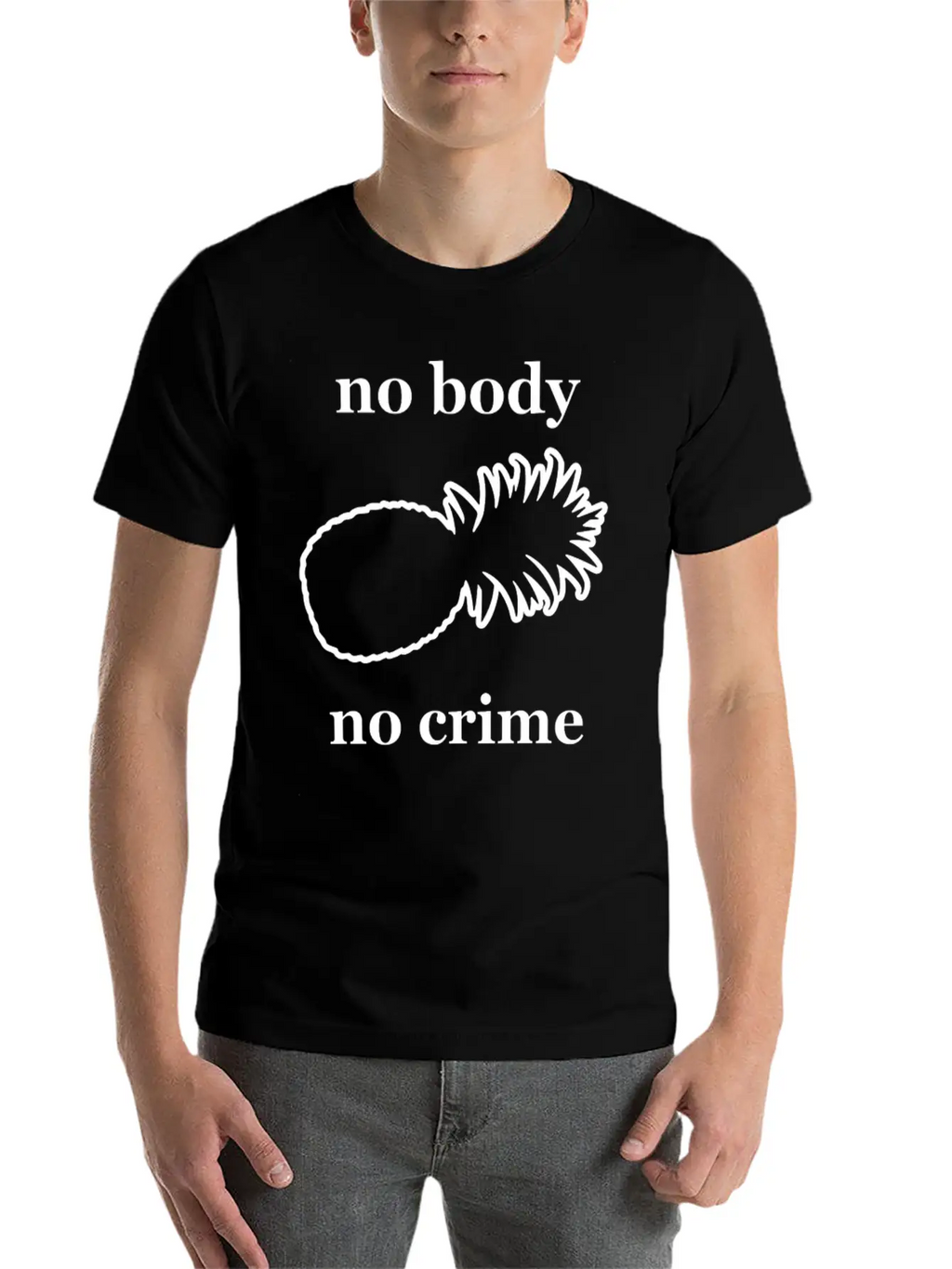 Kcco No Body Crime Unisex Casual T-Shirt – Clean Design For Daily Comfort