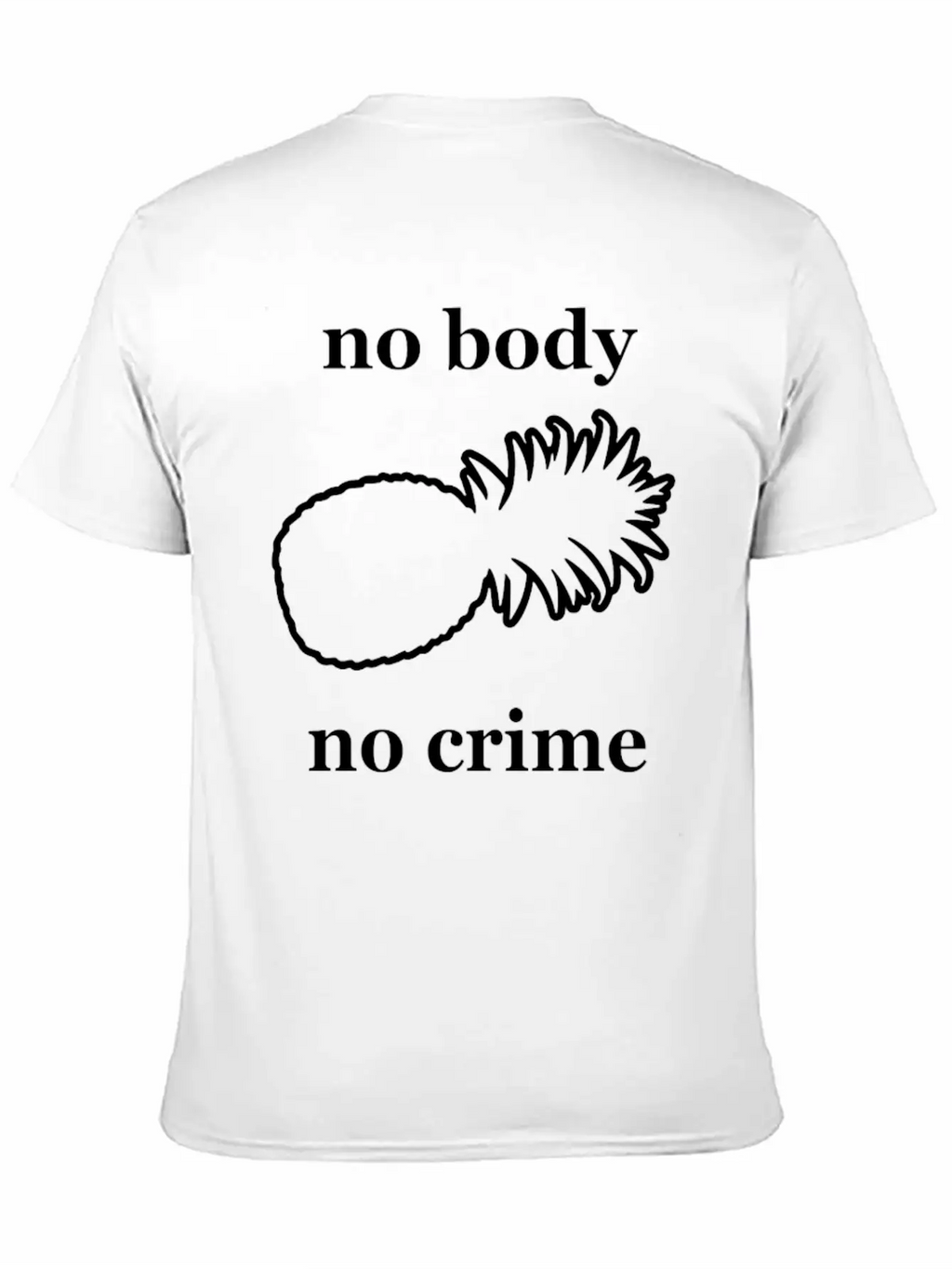 Kcco No Body Crime Unisex Casual T-Shirt – Clean Design For Daily Comfort