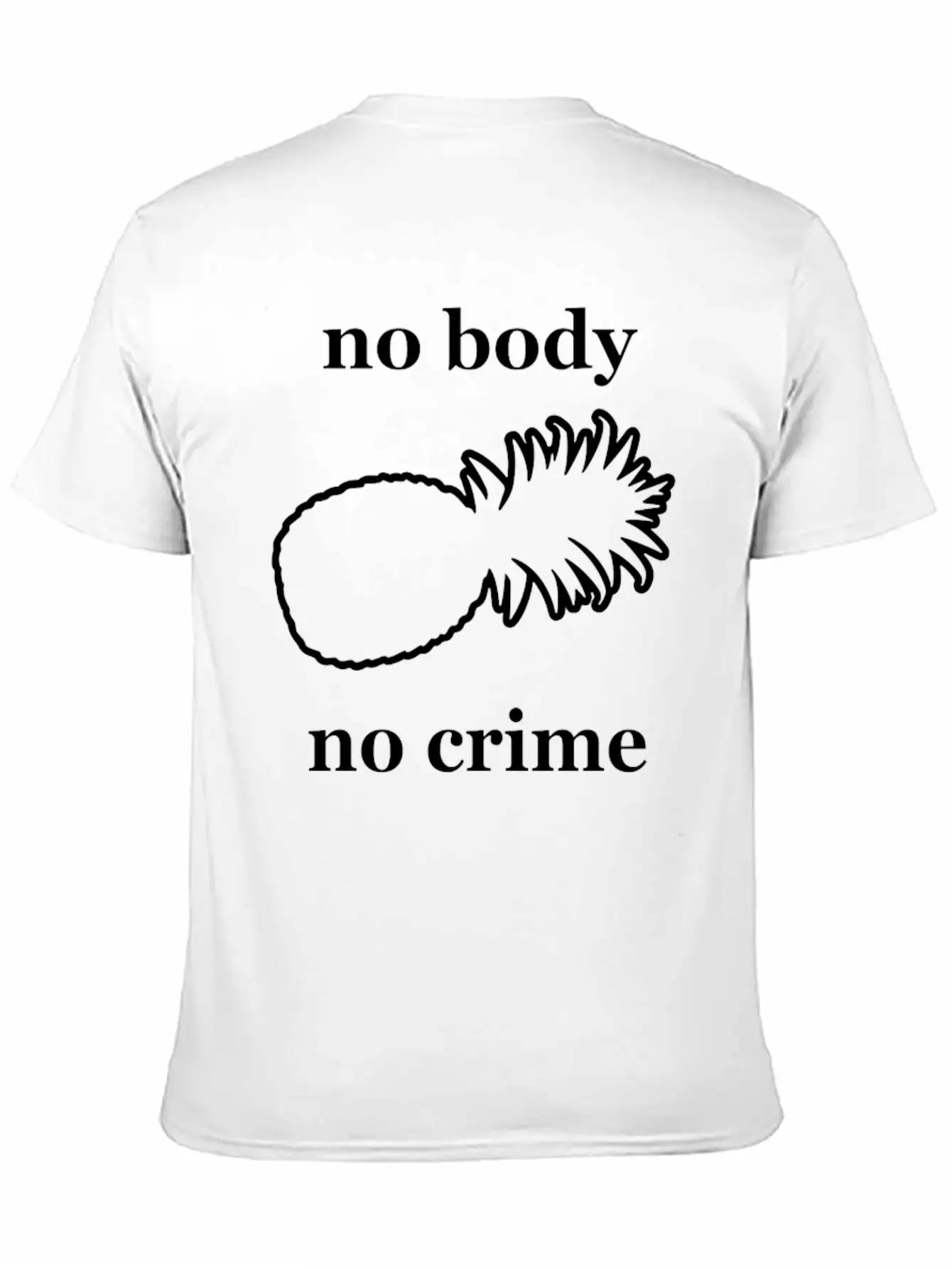 Kcco No Body Crime Unisex Casual T-Shirt – Clean Design For Daily Comfort