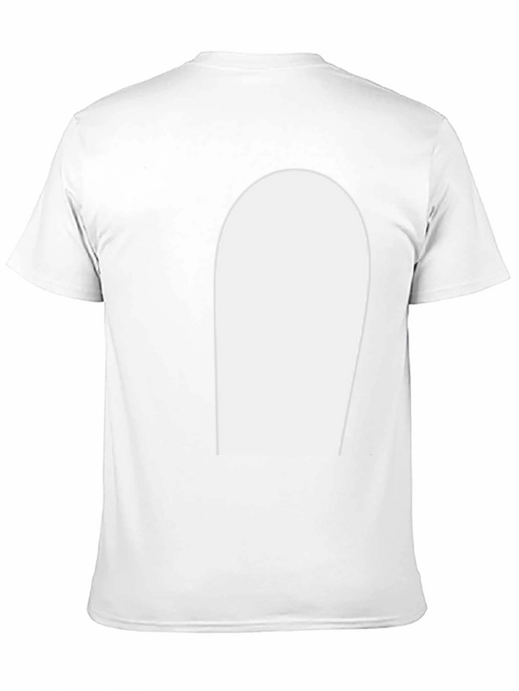 Mens Black T-Shirt with White Graphic Print