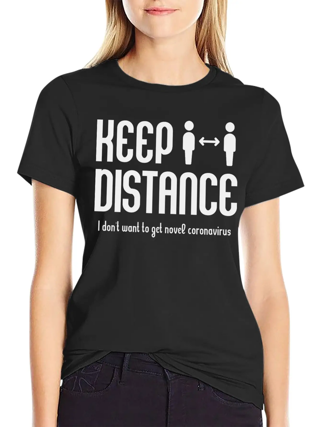Keep A Distance Modern Fit Casual T-Shirt – Clean And Versatile Design
