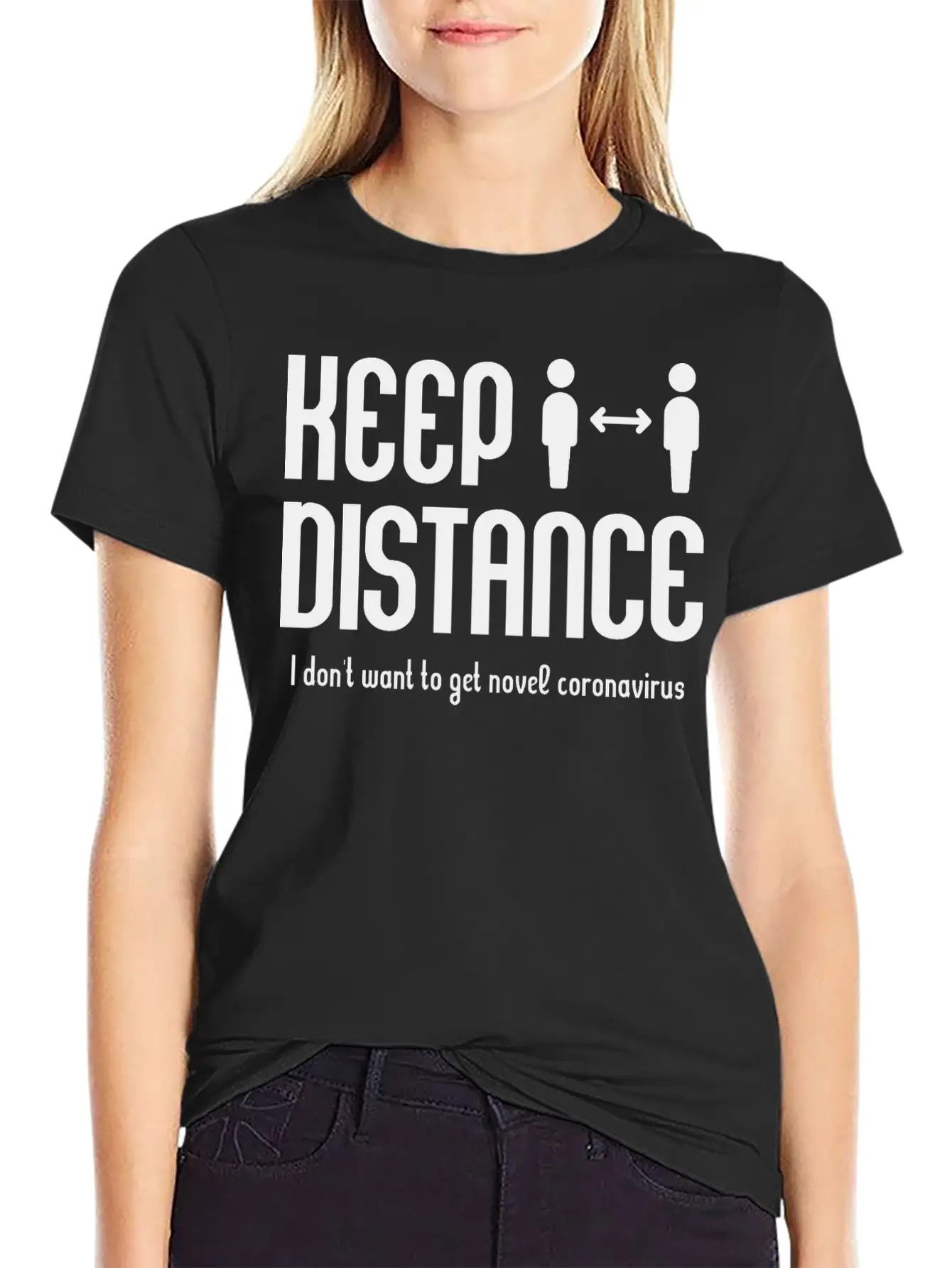 Keep A Distance Modern Fit Casual T-Shirt – Clean And Versatile Design