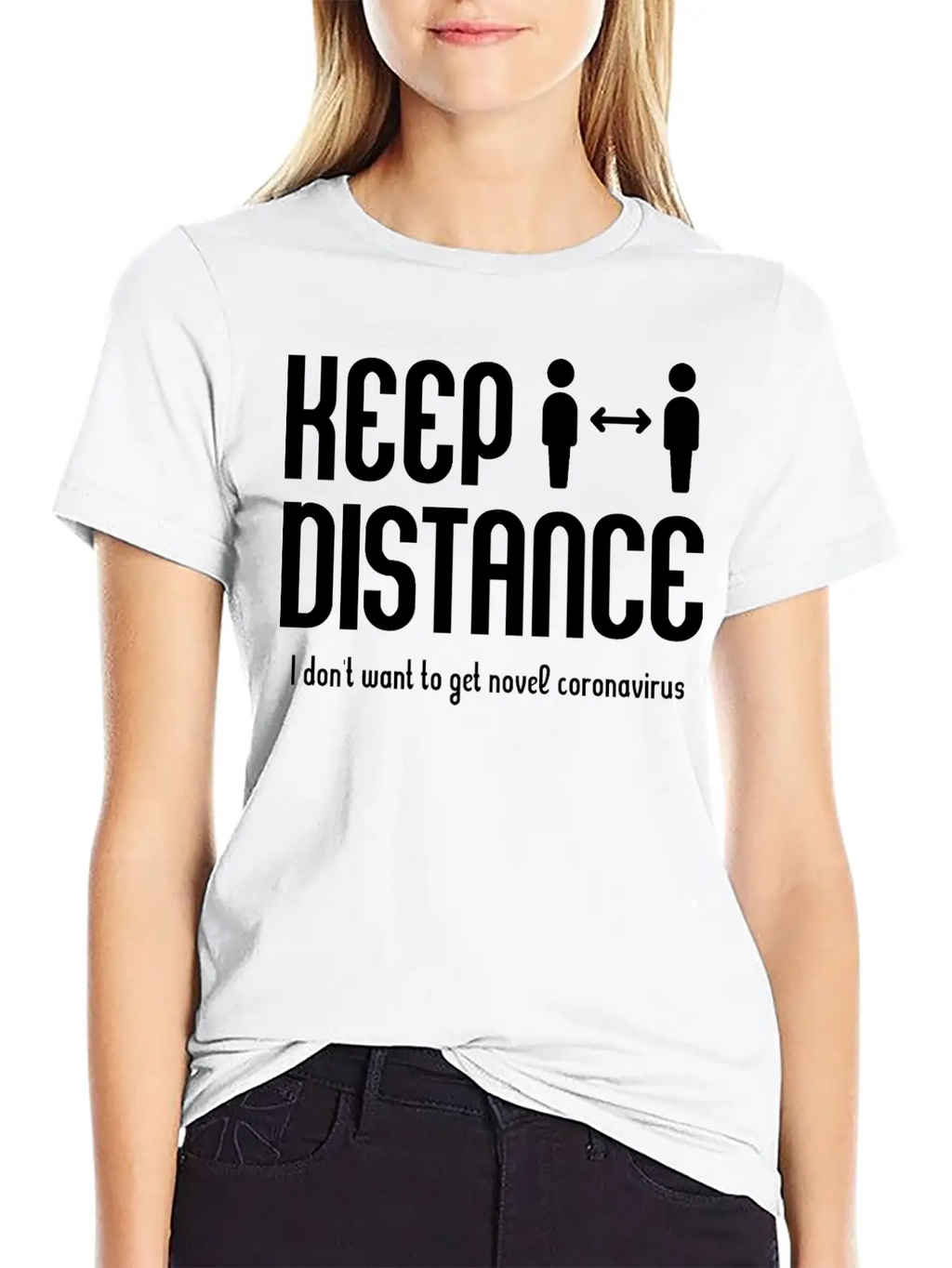 Keep A Distance Modern Fit Casual T-Shirt – Clean And Versatile Design