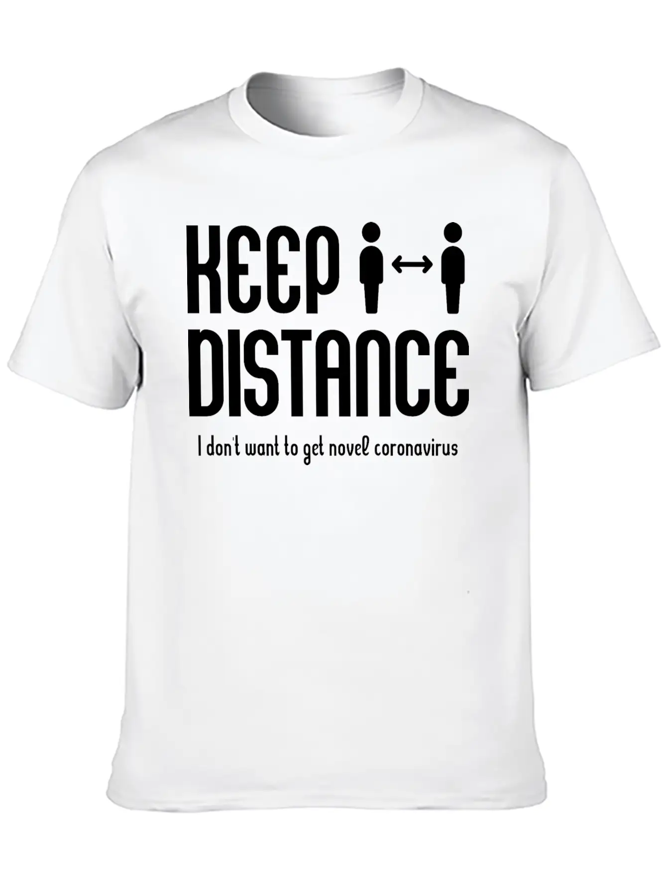 Keep A Distance Modern Fit Casual T-Shirt – Clean And Versatile Design