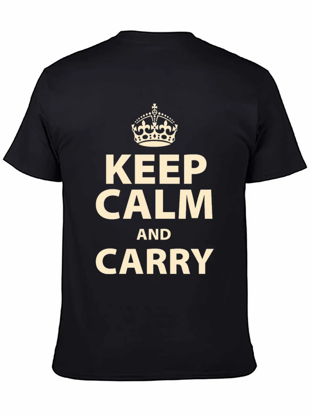 Keep Calm And Carry On Essential Cotton Tee For Daily Outfits – Unisex Style