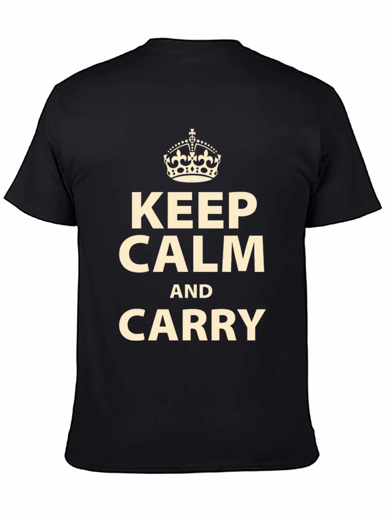 Keep Calm And Carry On Essential Cotton Tee For Daily Outfits – Unisex Style