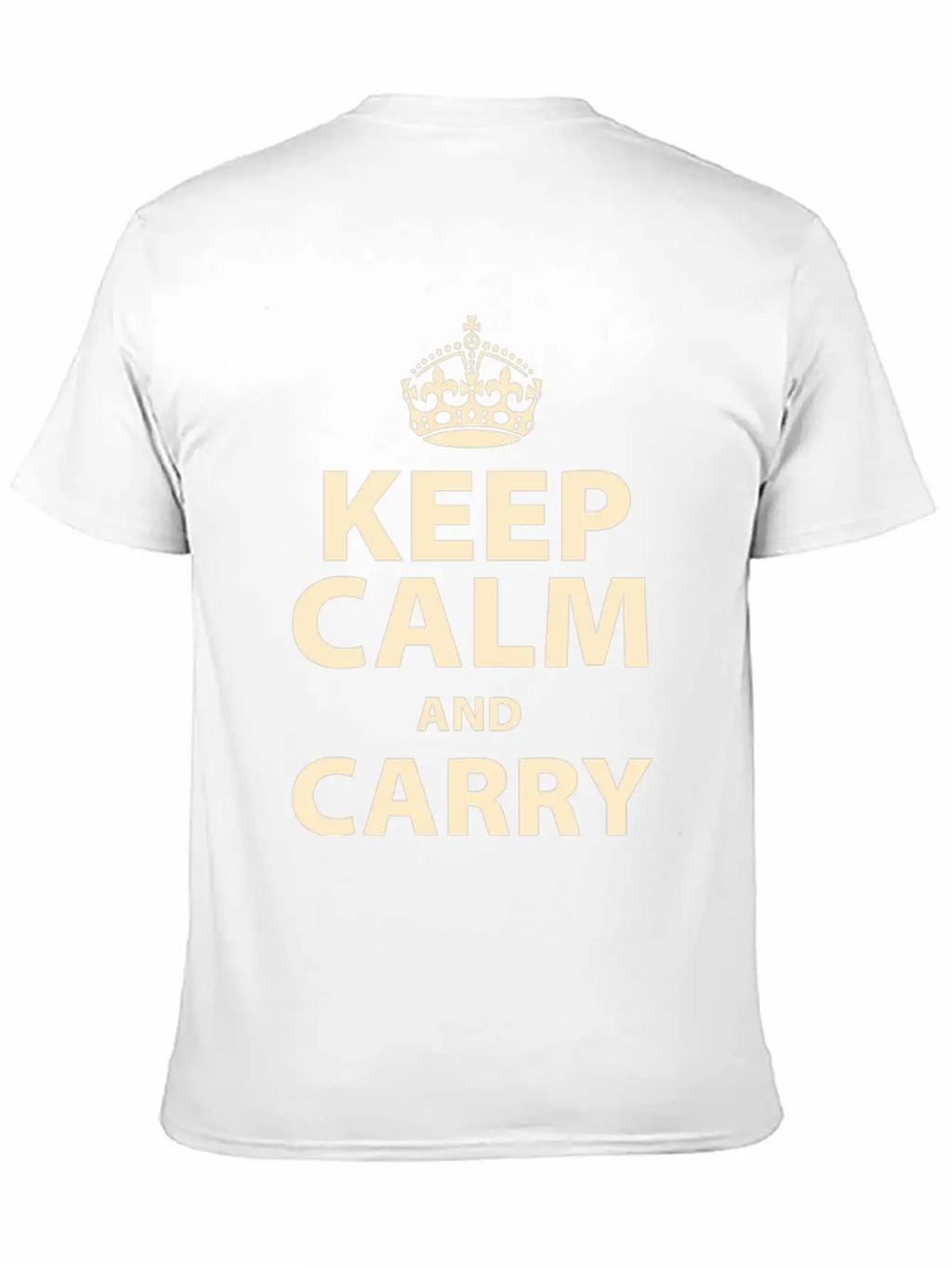 Keep Calm And Carry On Essential Cotton Tee For Daily Outfits – Unisex Style