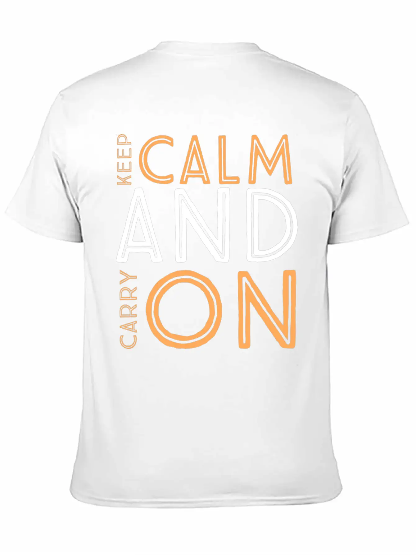 Keep Calm And Carry On Relaxed Everyday Tee – Lightweight And Durable Cotton