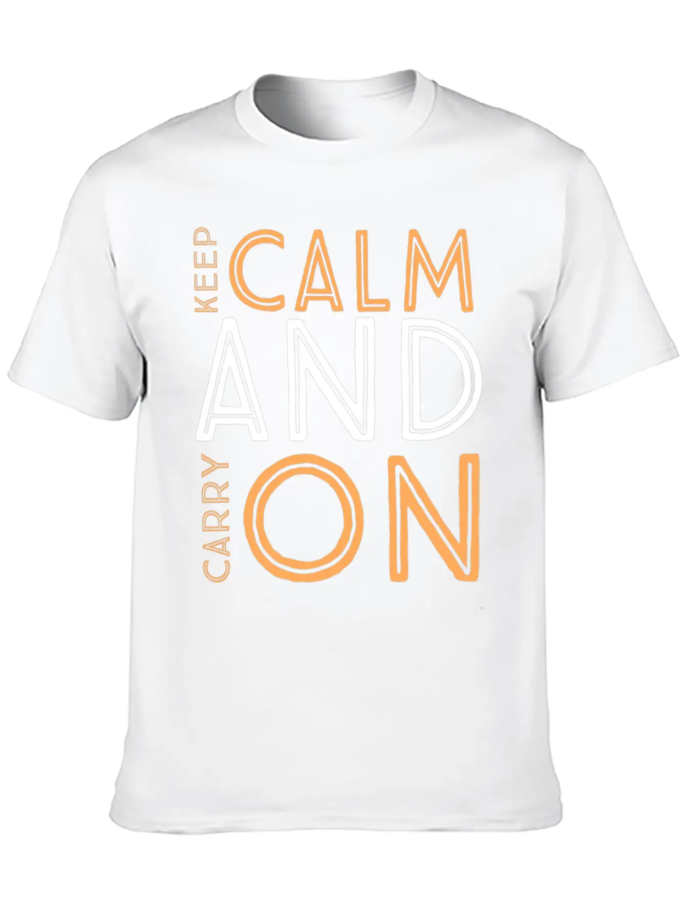 Keep Calm And Carry On Relaxed Everyday Tee – Lightweight And Durable Cotton