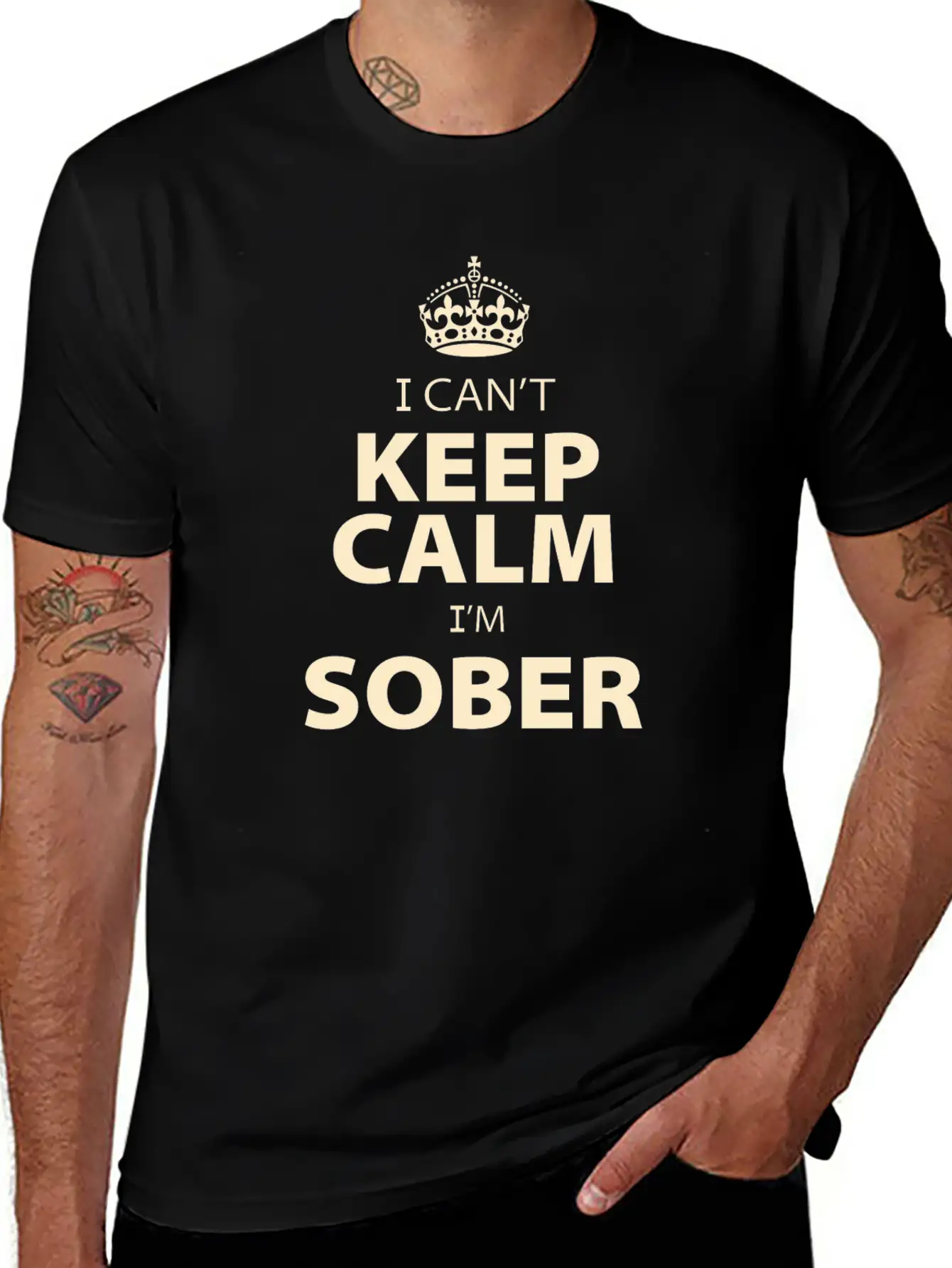 Keep Calm And Farm On Basic Graphic T-Shirt – Daily Comfort In Soft Cotton