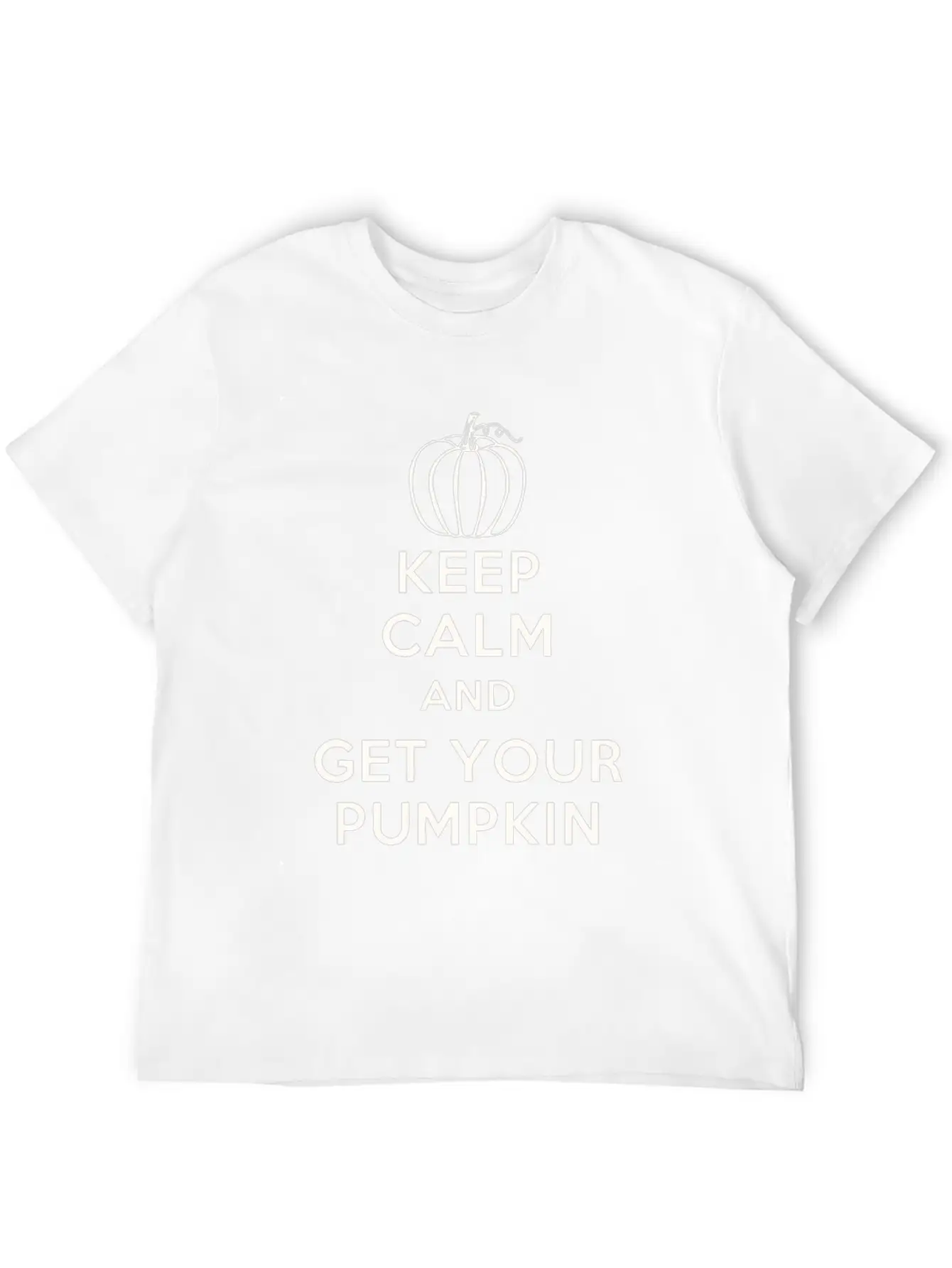 Keep Calm And Get Your Pumpkin Basic Graphic T-Shirt – Daily Comfort In Soft Cotton