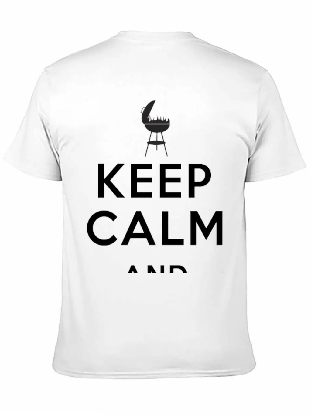 Keep Calm And Grill On Apron Father's Day Unisex Casual T-Shirt – Clean Design For Daily Comfort
