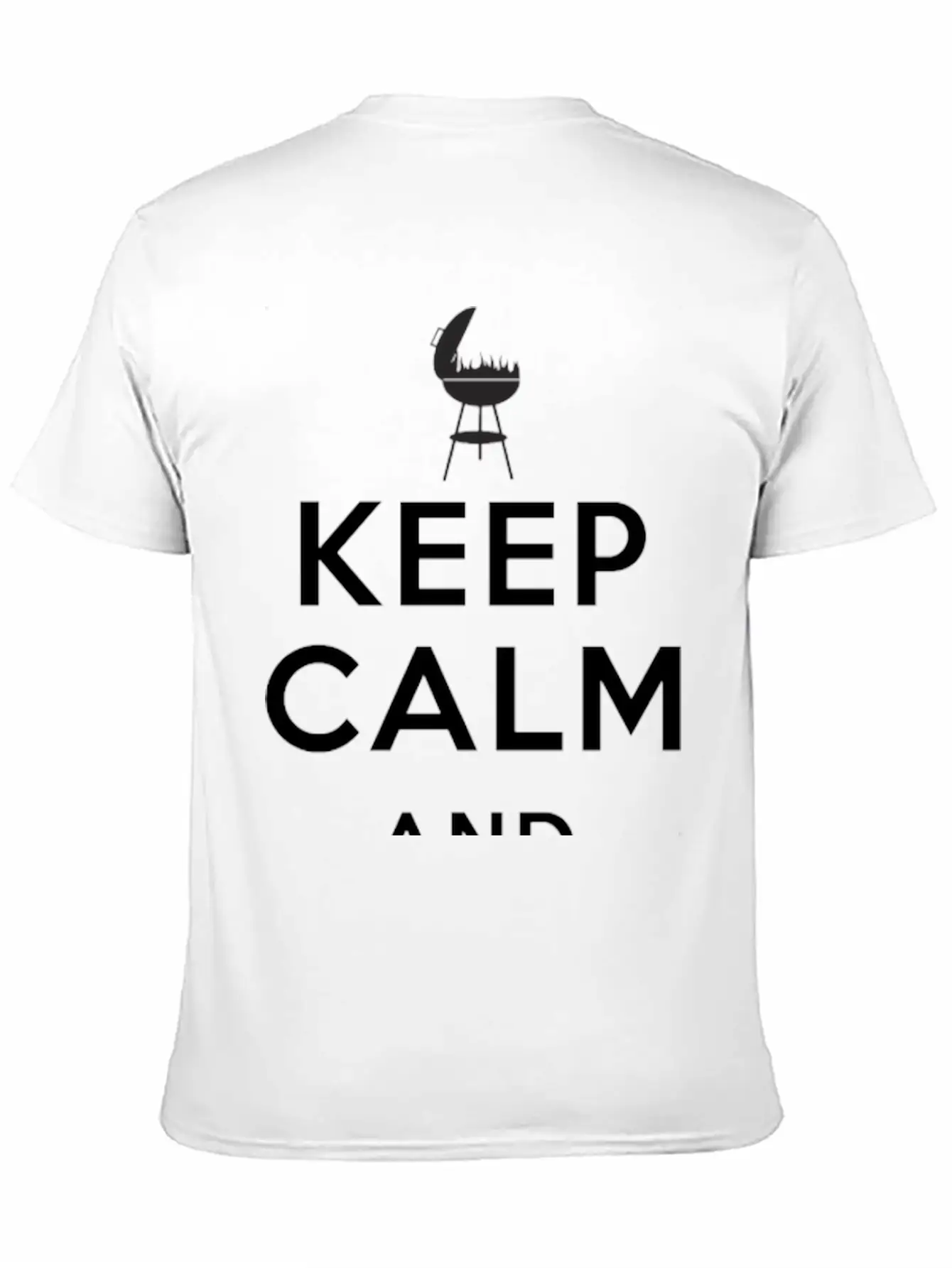 Keep Calm And Grill On Apron Father's Day Unisex Casual T-Shirt – Clean Design For Daily Comfort