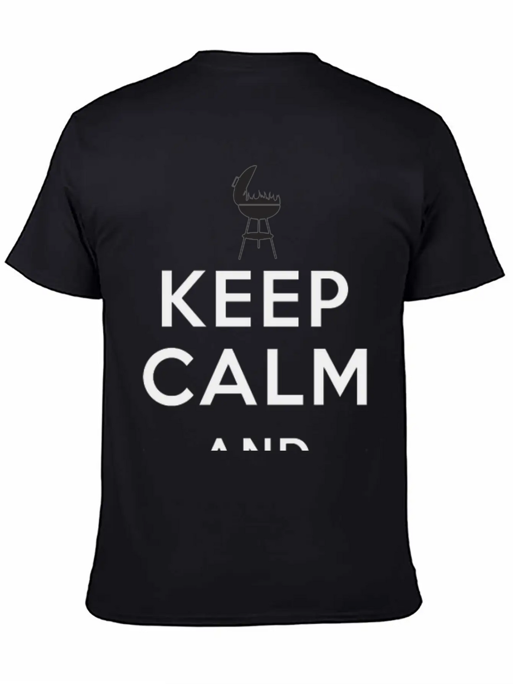Keep Calm And Grill On Apron Father's Day Unisex Casual T-Shirt – Clean Design For Daily Comfort