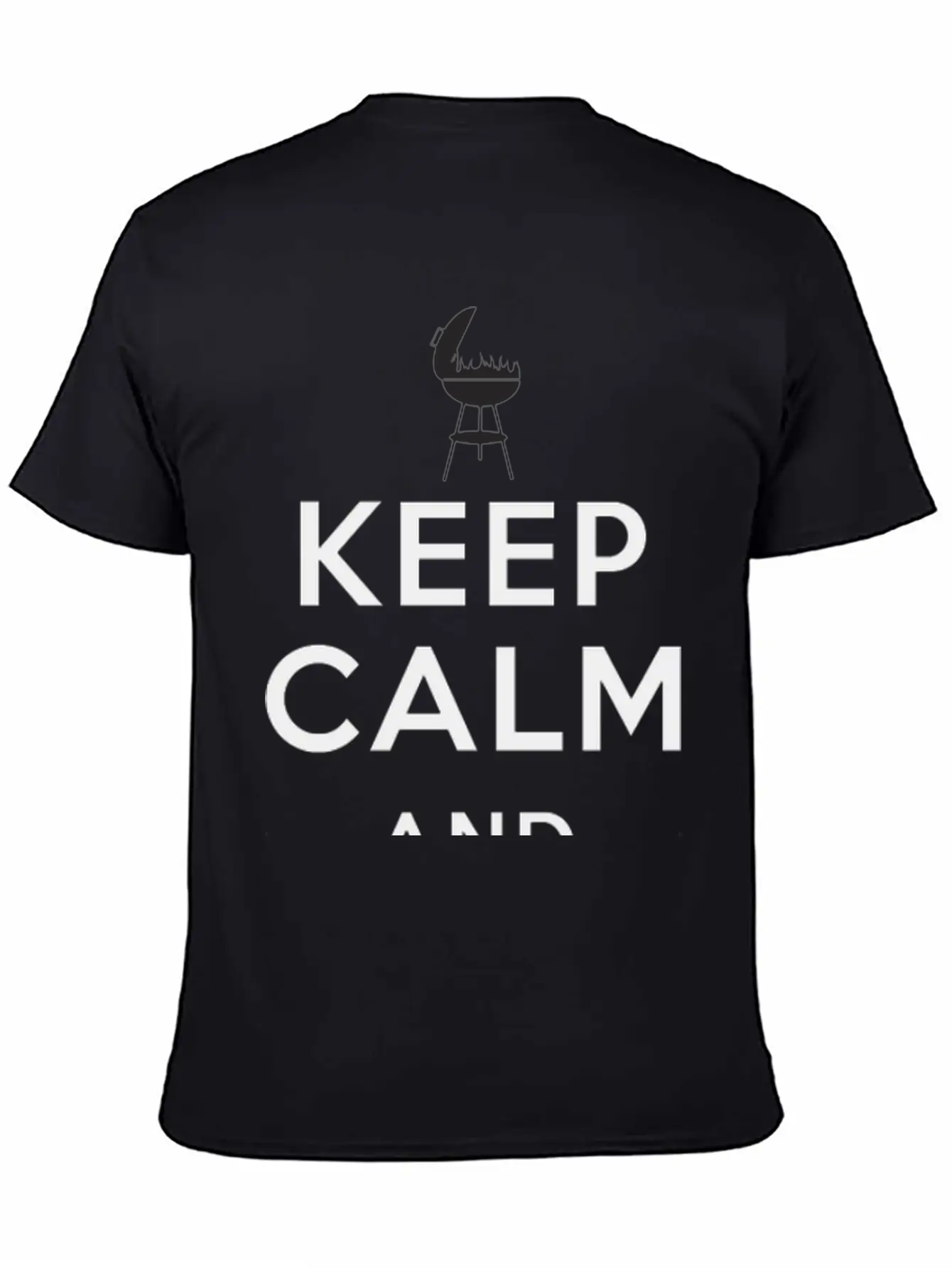 Keep Calm And Grill On Apron Father's Day Unisex Casual T-Shirt – Clean Design For Daily Comfort