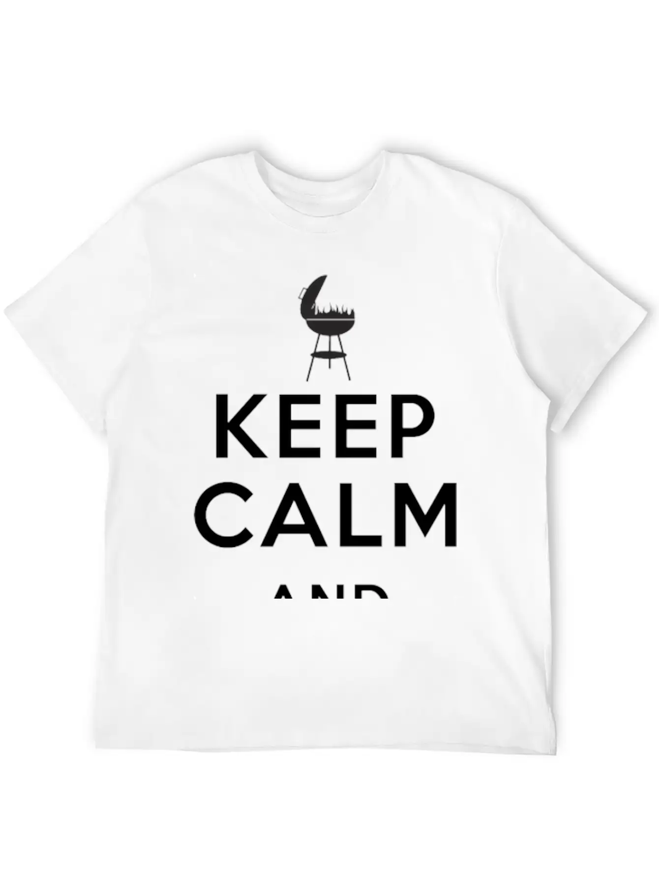 Keep Calm And Grill On Apron Father's Day Unisex Casual T-Shirt – Clean Design For Daily Comfort