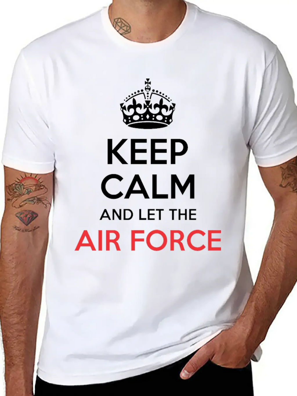 Keep Calm And Let Air Force Officer Handle It Breathable Soft Cotton T-Shirt – Timeless Casual Look
