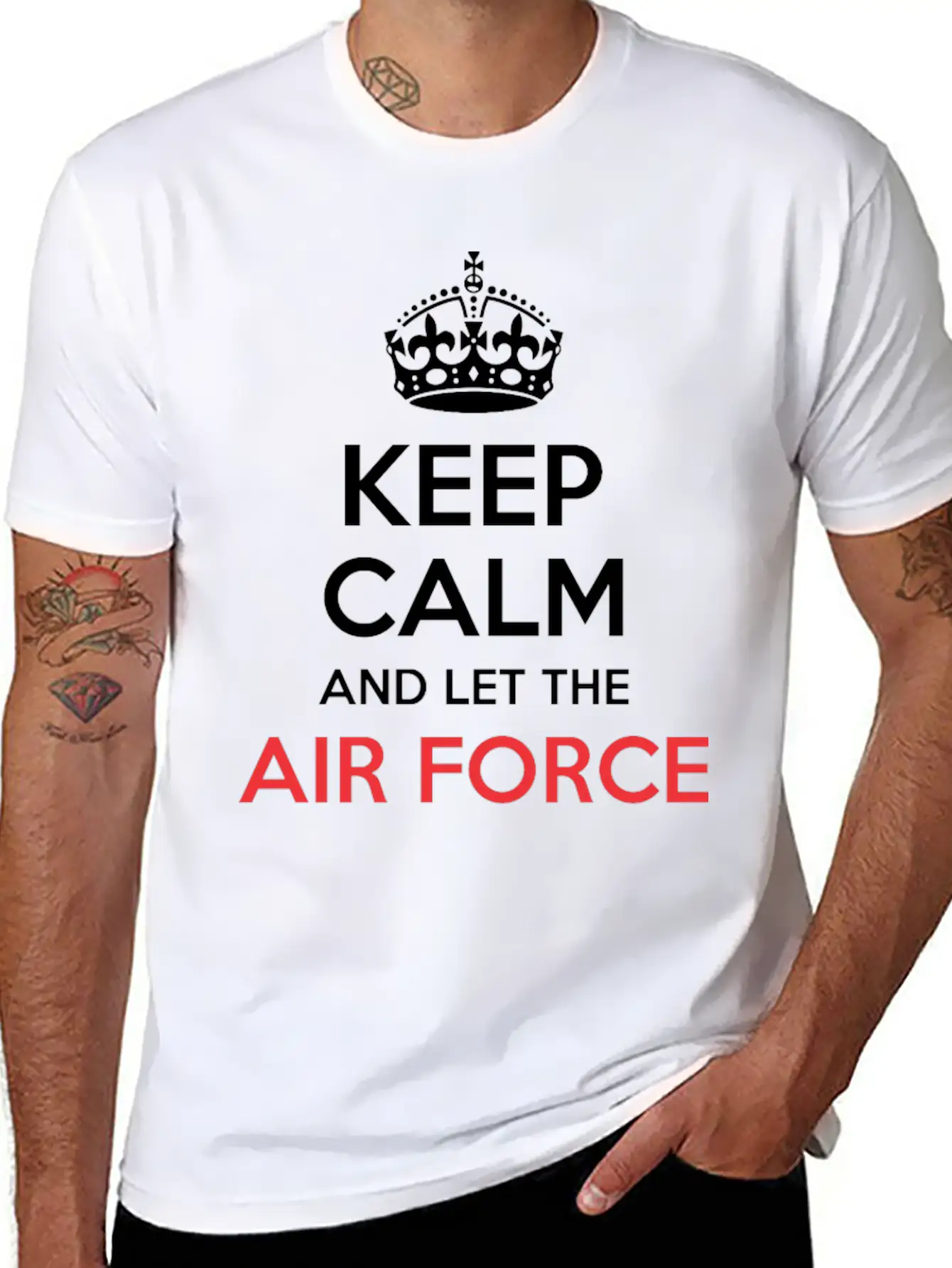 Keep Calm And Let Air Force Officer Handle It Breathable Soft Cotton T-Shirt – Timeless Casual Look
