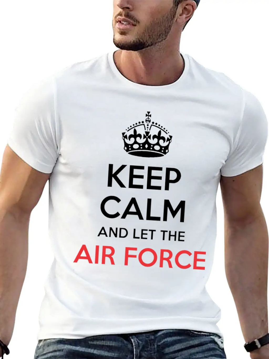 Keep Calm And Let Air Force Officer Handle It Breathable Soft Cotton T-Shirt – Timeless Casual Look