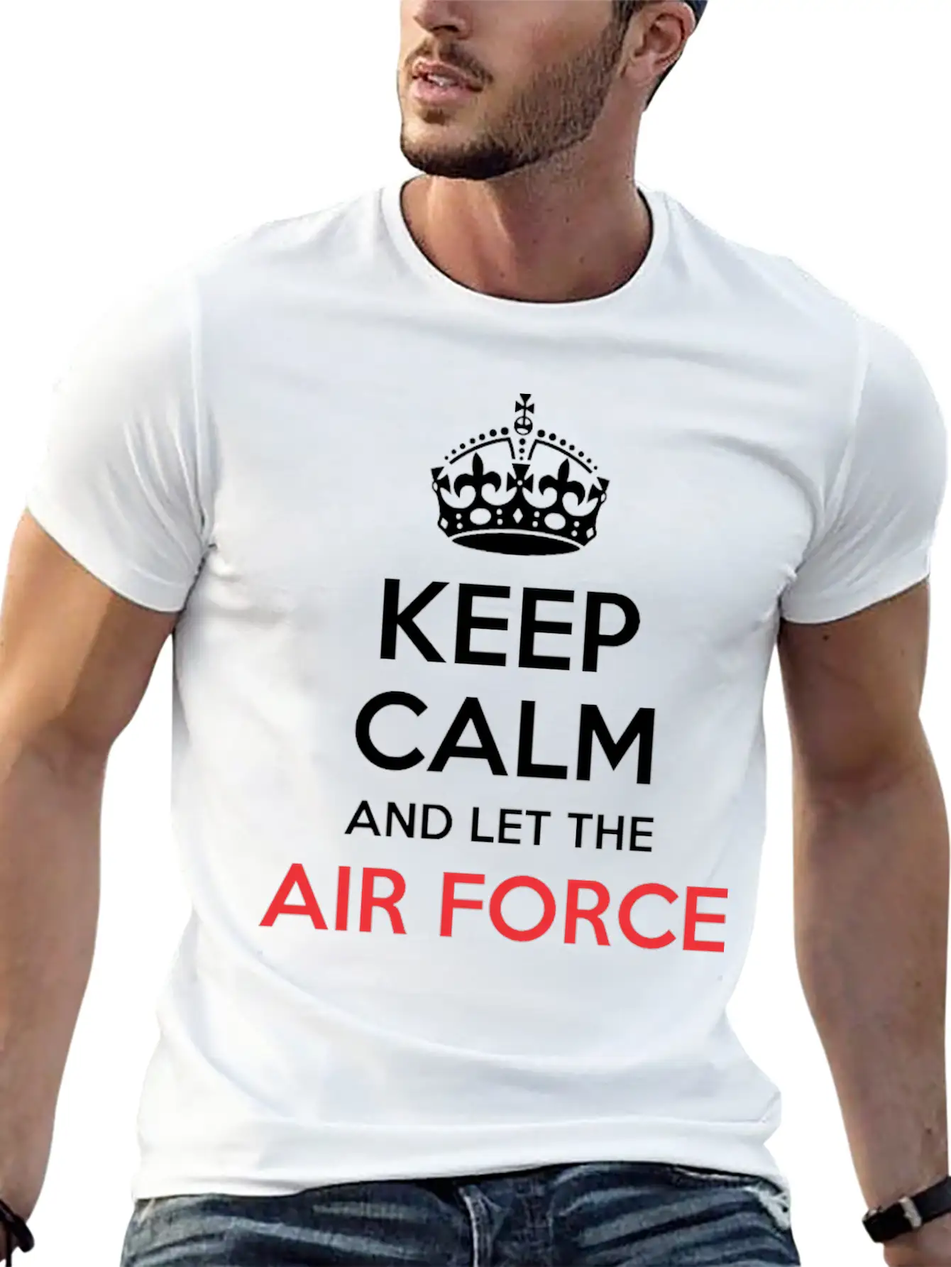 Keep Calm And Let Air Force Officer Handle It Breathable Soft Cotton T-Shirt – Timeless Casual Look