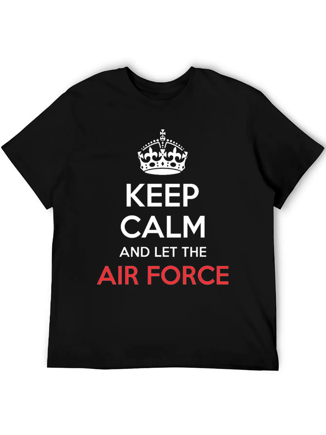 Keep Calm And Let Air Force Officer Handle It Breathable Soft Cotton T-Shirt – Timeless Casual Look