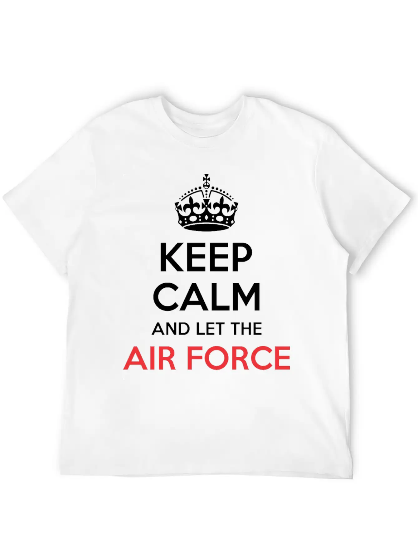 Keep Calm And Let Air Force Officer Handle It Breathable Soft Cotton T-Shirt – Timeless Casual Look