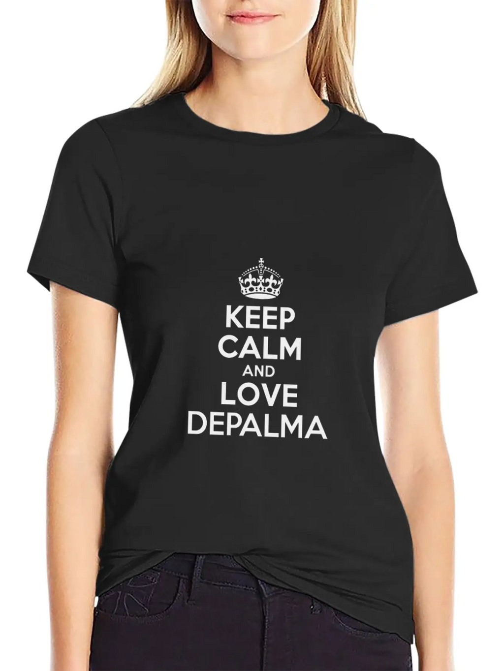 Keep Calm And Love Depalma Basic Graphic T-Shirt – Daily Comfort In Soft Cotton