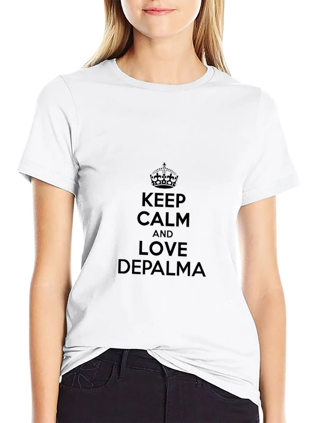 Keep Calm And Love Depalma Basic Graphic T-Shirt – Daily Comfort In Soft Cotton