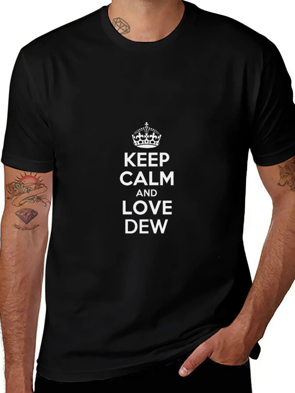 Keep Calm And Love Dew Unisex Casual T-Shirt – Clean Design For Daily Comfort