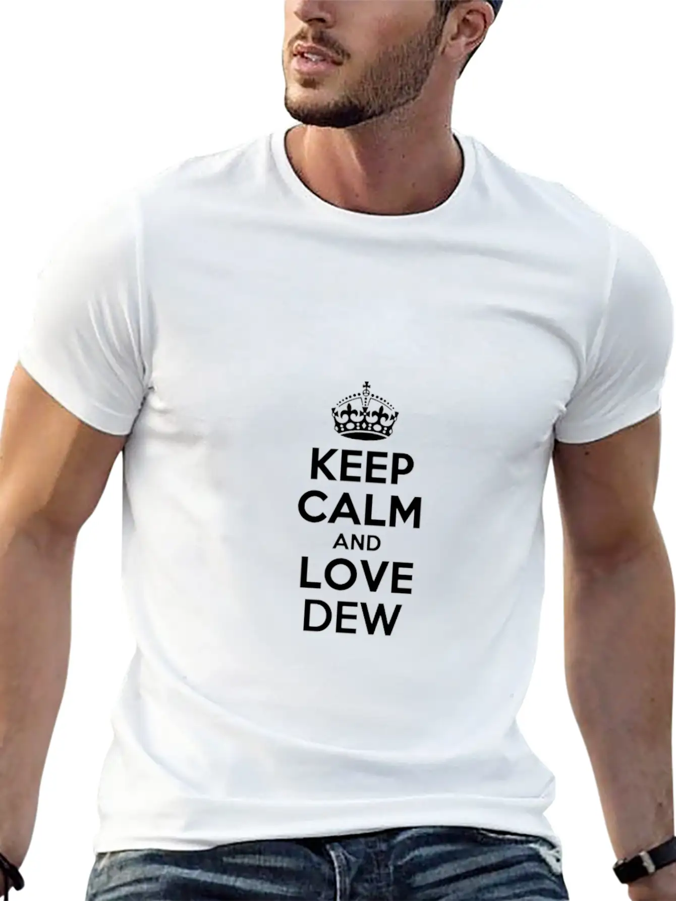 Keep Calm And Love Dew Unisex Casual T-Shirt – Clean Design For Daily Comfort